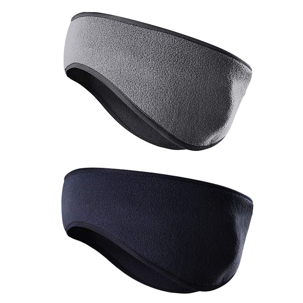 Fleece Ear Warmers Headband for Men, Women & Kids - Winter Ear Muffs for Running, Yoga, Skiing & Biking - Cold Weather Ear Protection for Outdoor Activities