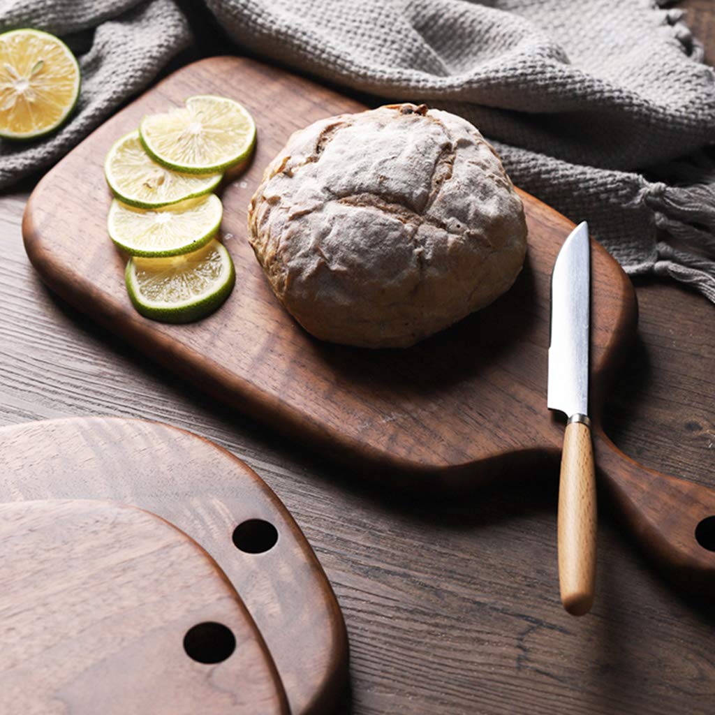 Premium Walnut Wood Cutting Board with Handle - Durable Chopping Board for Pizza, Meat, Vegetables & More - Perfect for Kitchen Prep, Serving & Entertaining