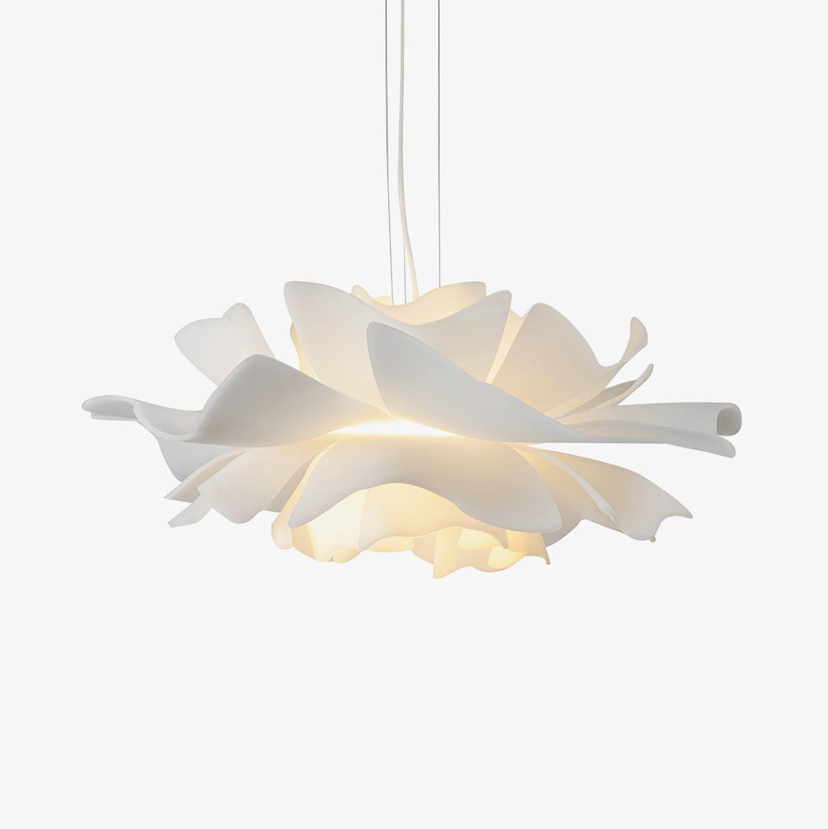 Elegant Lotus Flower Pendant Light - Modern Boho Ceiling Lamp for Bedroom, Living Room & Dining Room Decor - Handcrafted Floral Chandelier for Home & Office Lighting