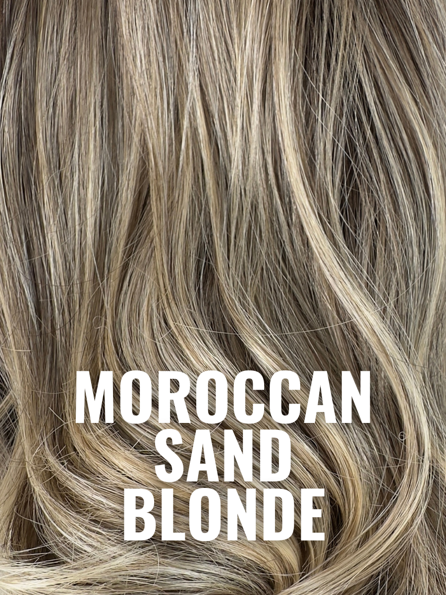 Jet Setter Moroccan Sand Blonde Hair Extensions - Premium Clip-in Human Hair for Volume & Length - Perfect for Parties, Weddings & Everyday Glam