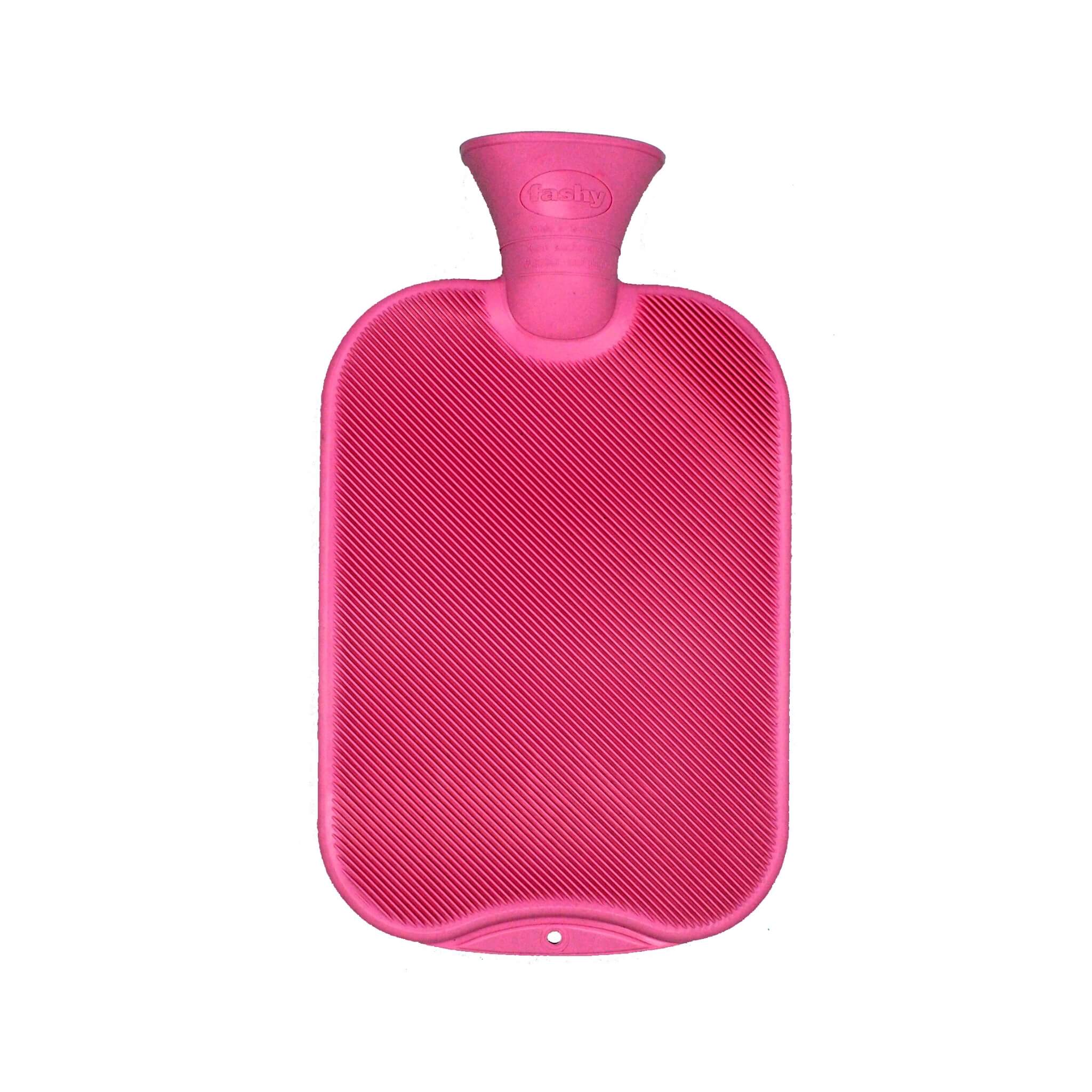 2 Liter Flamingo Single Ribbed Fashy Hot Water Bottle - Perfect for Pain Relief, Warmth & Comfort at Home, Office or Travel
