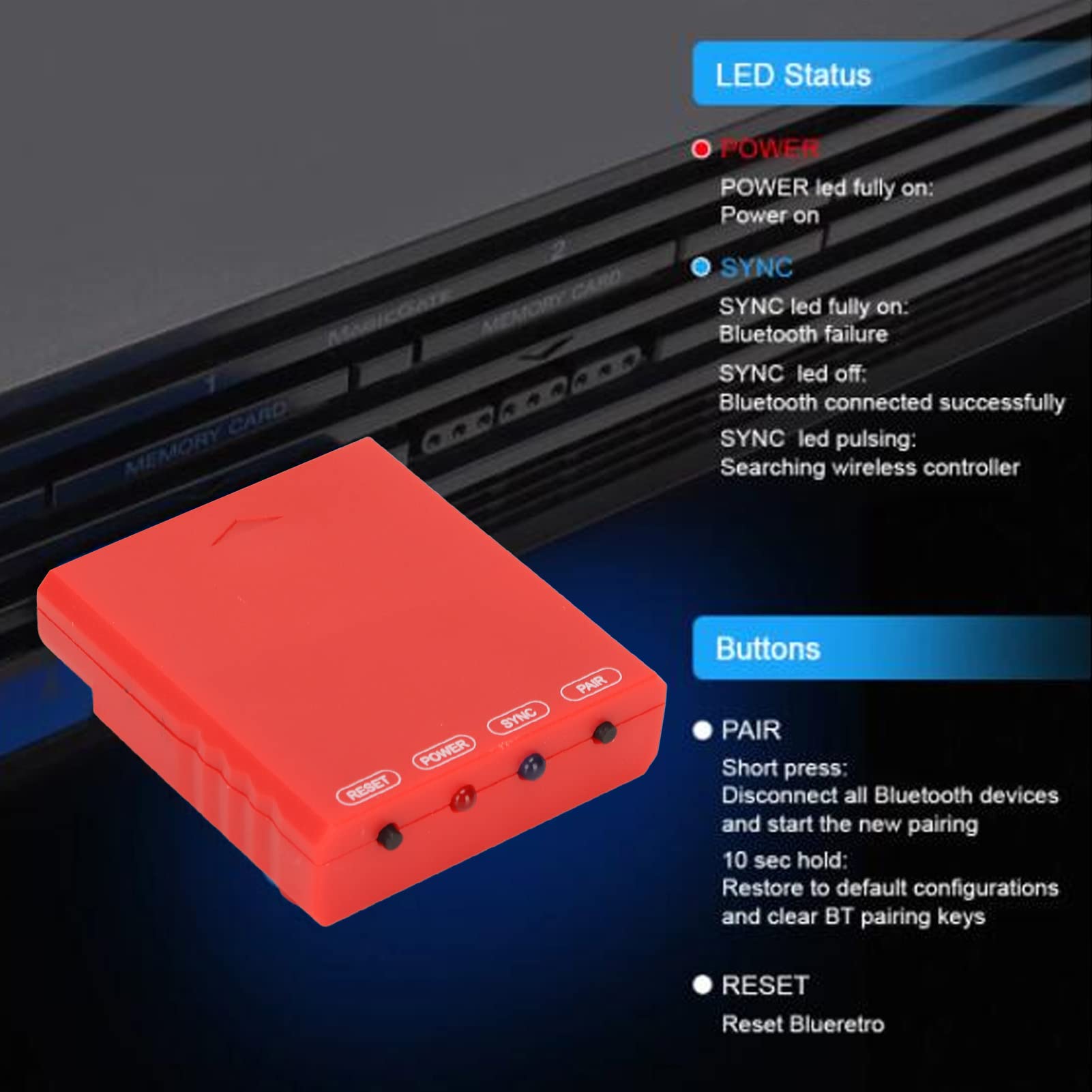 Vikye Wireless Controller Adapter for PS5/PS4/Xbox/Switch - Multiplayer Gaming Converter
