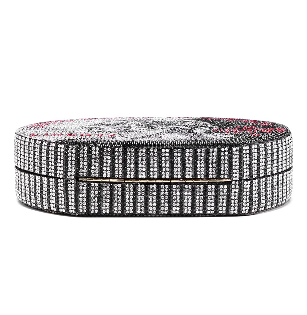 Covelin Women's Rhinestone Evening Clutch Bag - Dollar Coin Design Handbag for Parties, Weddings & Special Occasions
