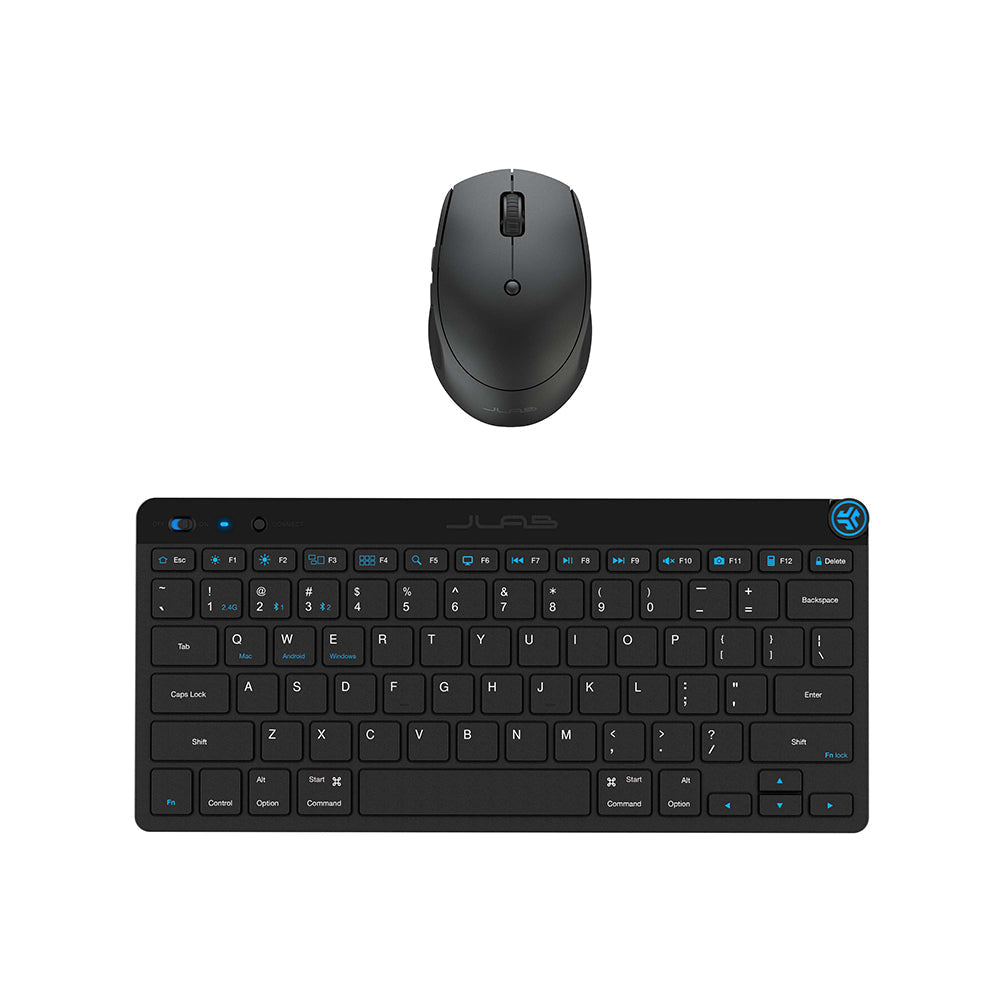 Wireless Mouse and Keyboard Combo - Black | Ergonomic Design for Comfortable Typing & Gaming | Perfect for Home, Office, and Remote Work