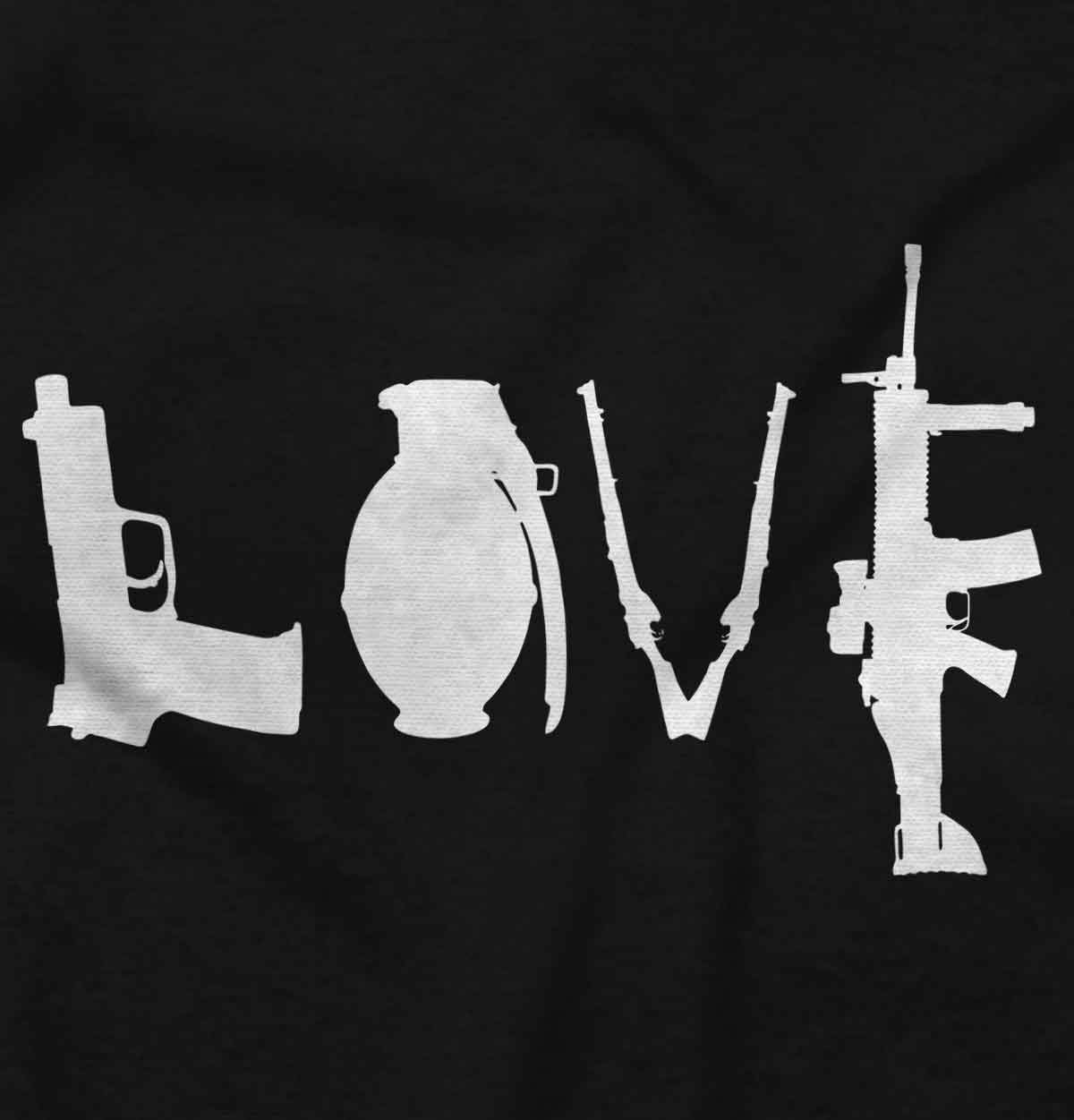 Love Pistol Rifle Arms Owner America Women's Graphic T-Shirt | Patriotic Gun Rights Tee for Women | Perfect for Shooting Range, Gun Enthusiast Events & Second Amendment Support