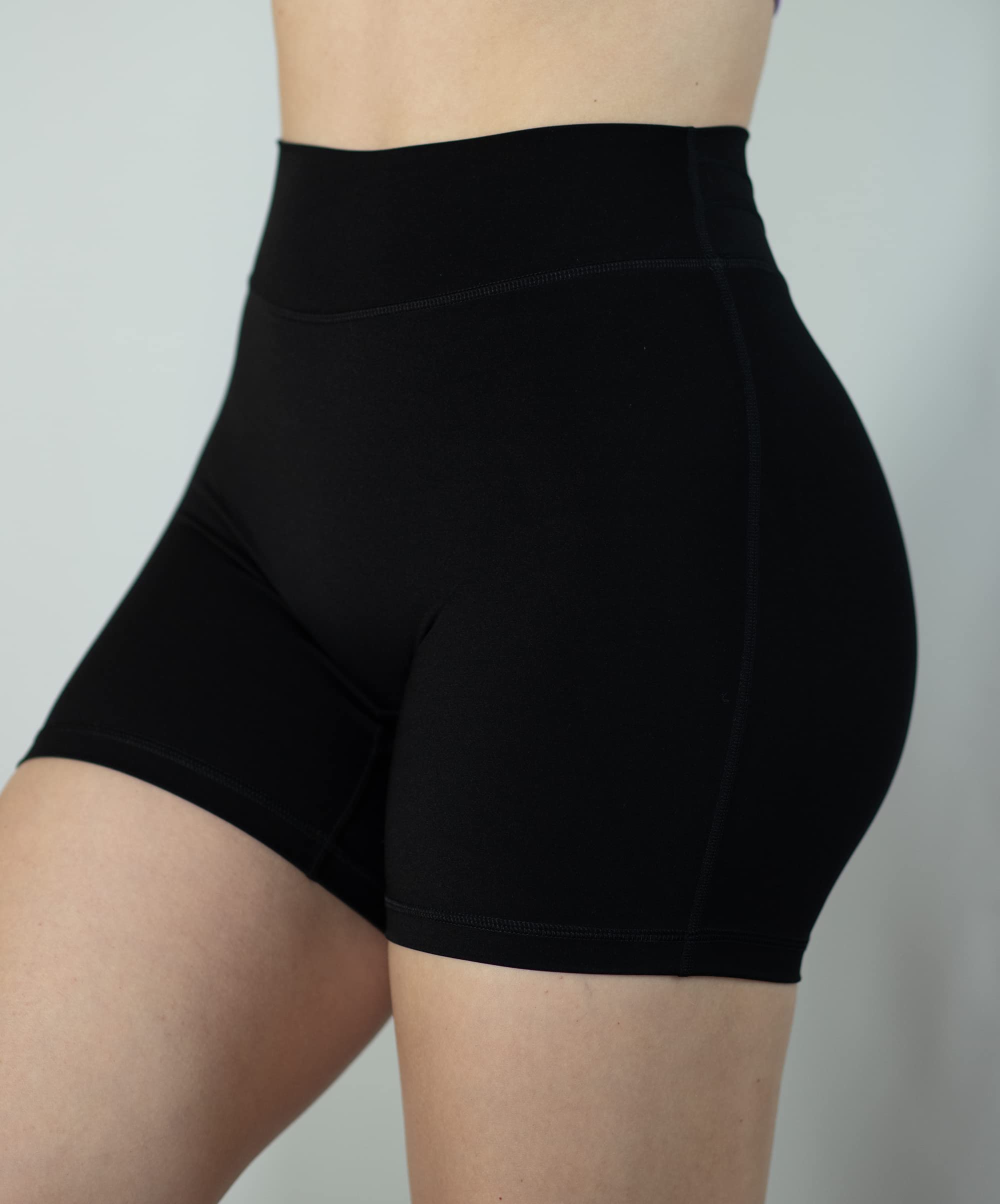 TomTiger Women's High Waist Workout Shorts - Gym, Running, Yoga & Bike Exercise Shorts with Tummy Control - Perfect for Fitness, Training & Active Lifestyle