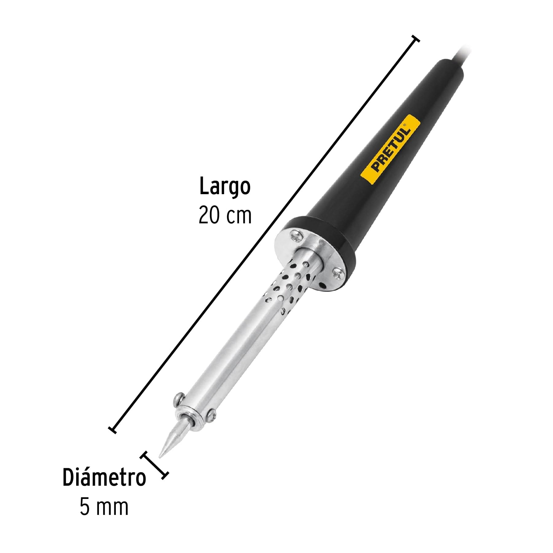45W Pretul Pencil Soldering Iron - No Accessories Included | Perfect for Electronics Repair, DIY Projects & Hobby Crafting