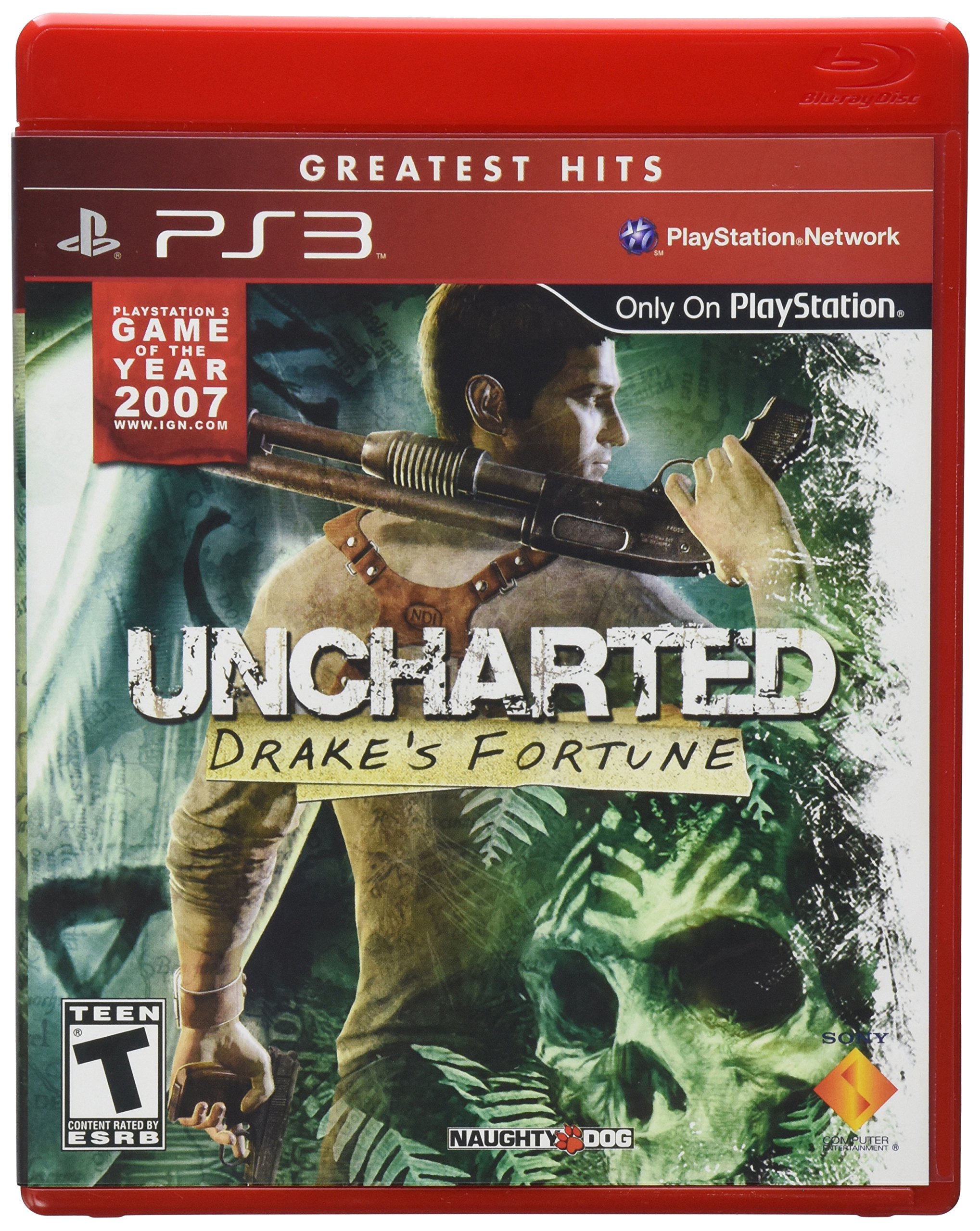 Uncharted: Drake's Fortune - PS3 Action Adventure Game for Playstation 3 - Explore Ancient Treasures & Solve Mysteries - Perfect for Solo Gaming & Adventure Lovers
