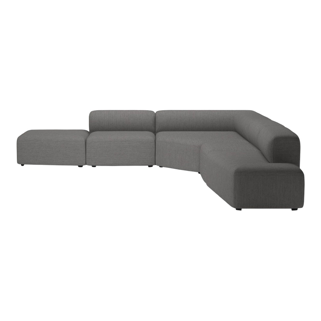 Modern Angle Corner Sofa with Open End & Chaise Lounge - Perfect for Living Room, Family Room or Apartment Relaxation