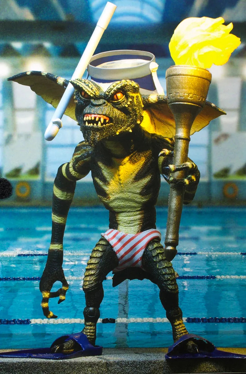 NECA SDCC 2020 Exclusive Gremlins Action Figure - Unofficial Summer Games Edition | Collectible Toy for Fans & Display