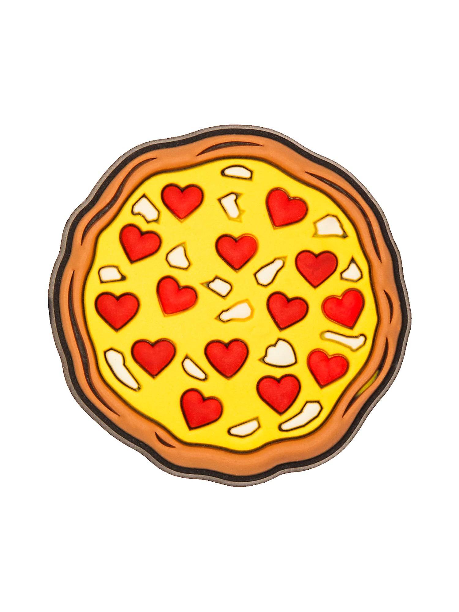 Crocs Jibbitz Love Pizza Charms - Fun Shoe Accessories for Kids & Adults - Perfect for Customizing Crocs, Sandals & Sneakers - Great for Parties, Gifts & Everyday Wear