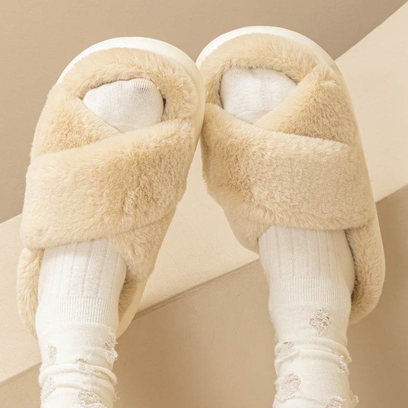 CozyTwist: Ultra Soft Criss Cross Cloud Slippers for Women - Comfortable House Shoes for Relaxing at Home, Lounging & Yoga