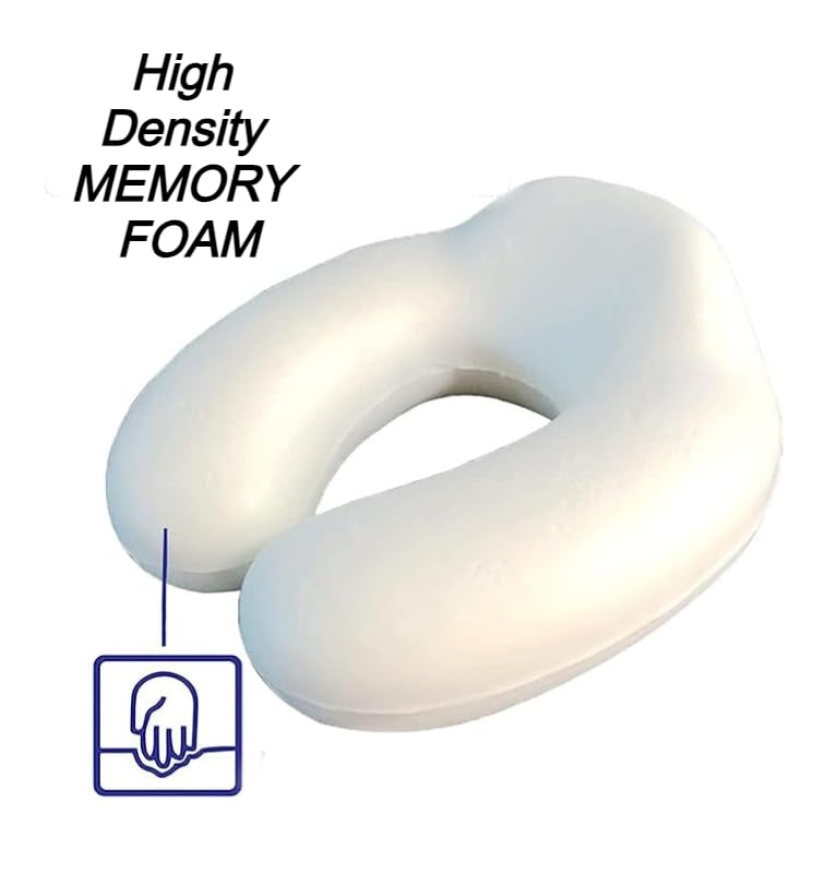 Oh Furn! Memory Foam Travel Neck Pillow - U-Shaped Ergonomic Neck Support for Airplane, Car, Train & Bus - Soft Headrest Cushion for Comfortable Travel - Perfect for Long Flights & Road Trips (Blue)