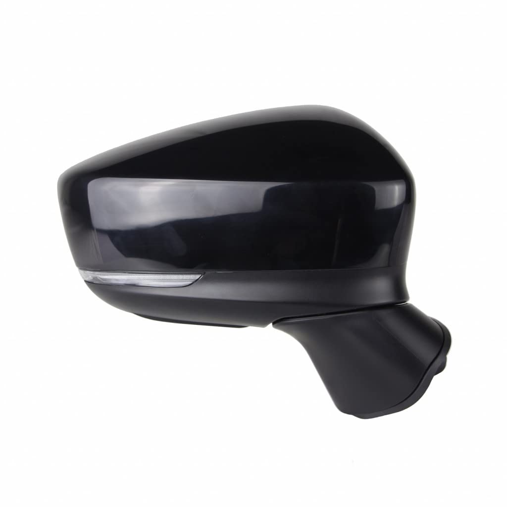 2017-2018 Mazda 3 Passenger Side Power Door Mirror with Turn Signal | Non-Heated Replacement Mirror (B63B-69-122A/MA1321229) | Paint to Match OEM | Perfect for Parking Safety & Blind Spot Visibility