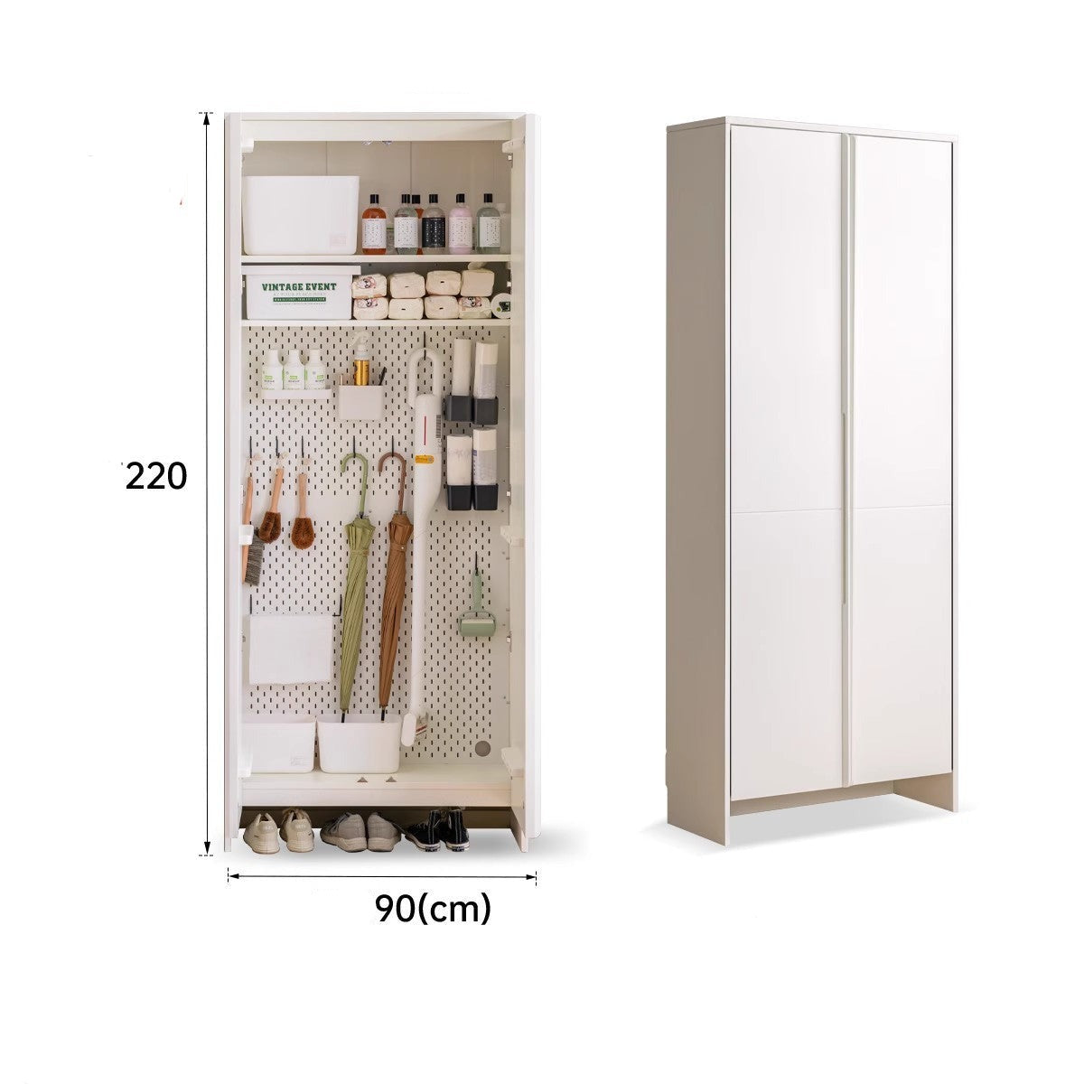 Premium New Zealand Pine Solid Wood Entryway Shoe Cabinet - Stylish Storage for Shoes, Hats & Accessories - Perfect for Hallway, Foyer & Mudroom Organization