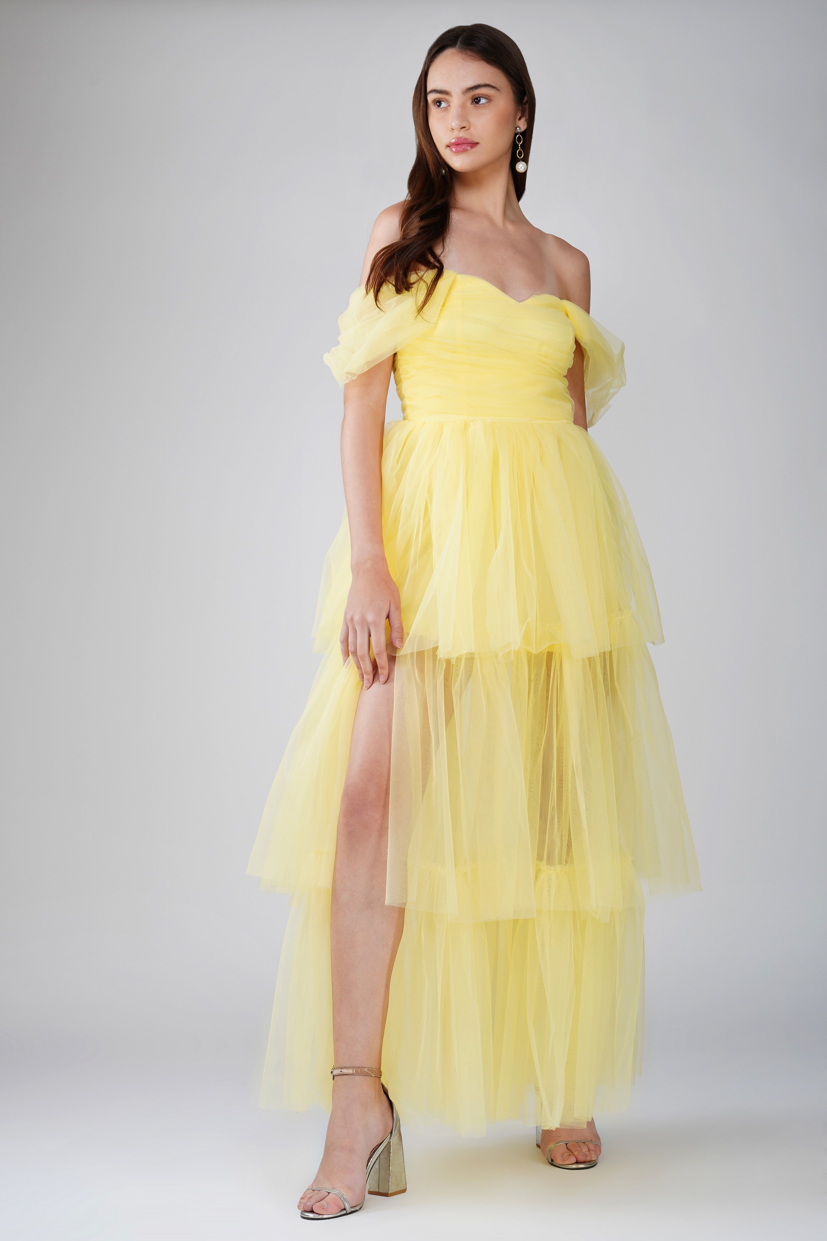 Stylish Sydney Maxi Dress in Yellow - Perfect for Summer Beach Vacations, Parties & Casual Outings