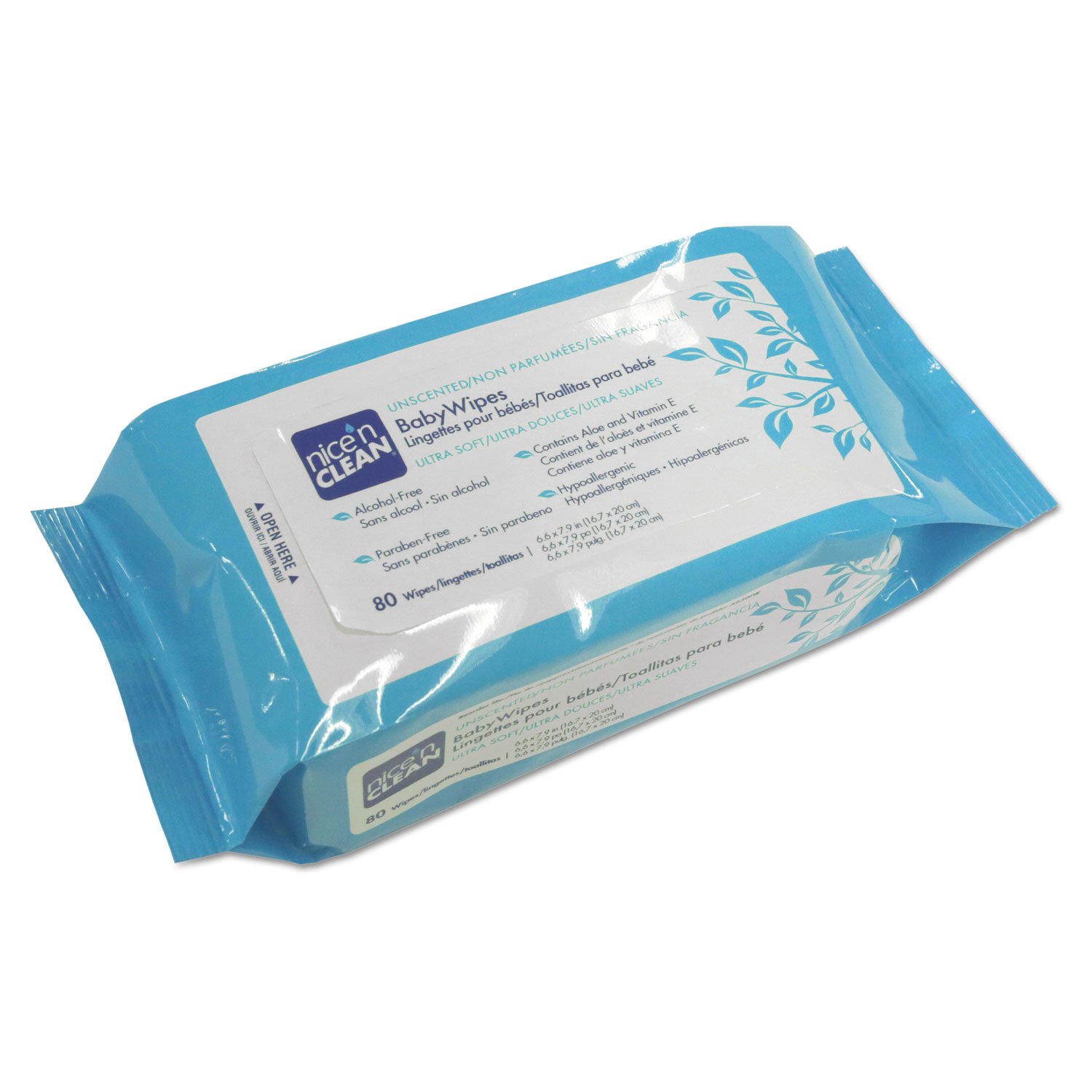 Sani Professional A630FW Unscented Baby Wipes - 6.5