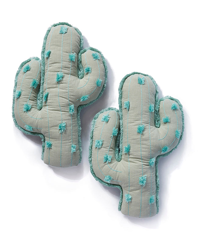 Soft and Cuddly Cactus Pillow - Adorable Home Decor for Living Room, Bedroom, or Nursery - Perfect Gift for Plant Lovers