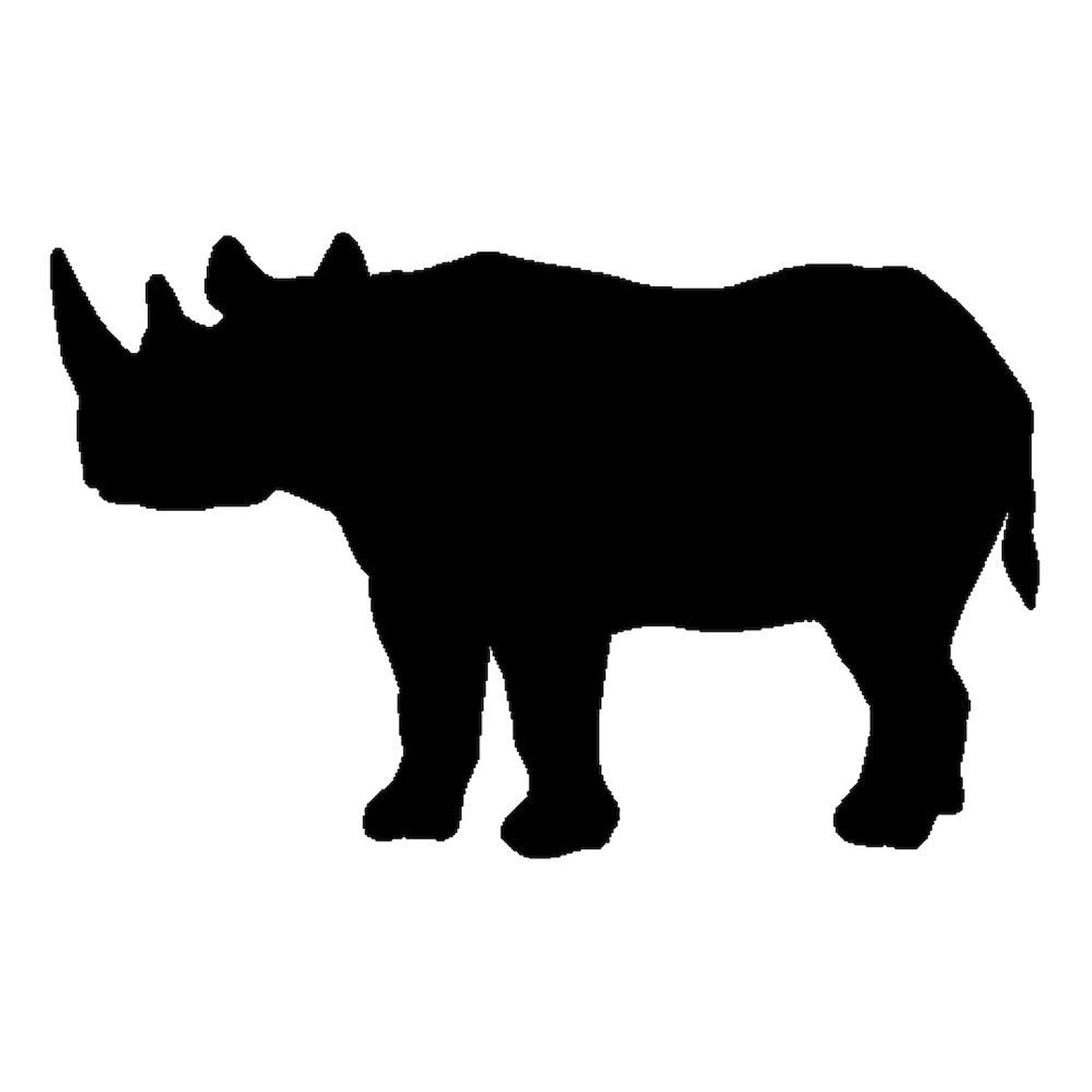 11 oz (325 ml) Ceramic Coffee Mug with Rhinoceros Silhouette Design - Perfect for Home, Office & Gifts | CafePress