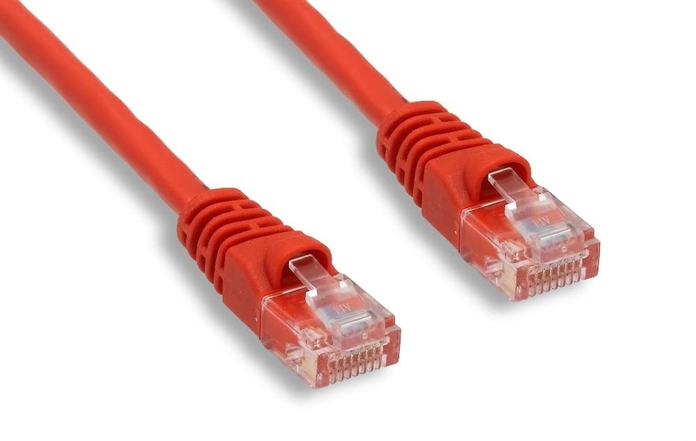 Cat 6 Ethernet Cable 10ft - High Speed Unshielded Network Cable, Red - Fast Internet & Gaming, Home & Office Use, Compatible with Router, Modem, PC, Laptop - Save 10% vs Amazon