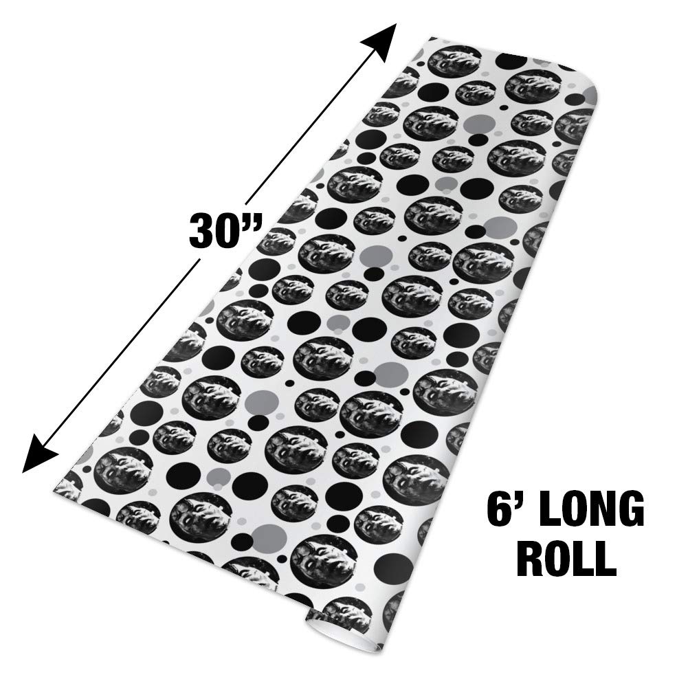 The Exorcist Regan Horror Movie Gift Wrap Paper Roll - Scary Halloween Party Decorations, Birthday Wrapping, Christmas Present Paper