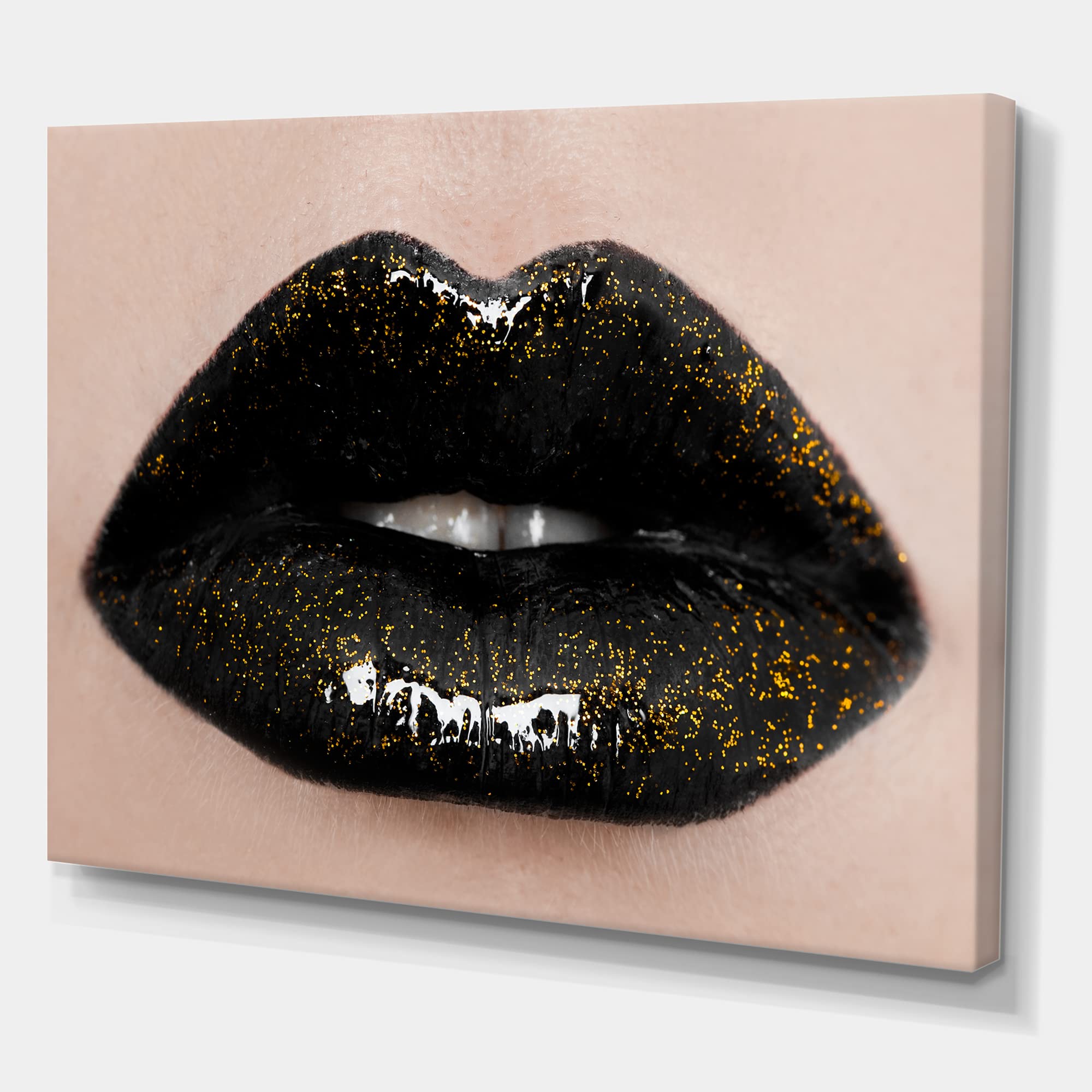 Beautiful Lips Close-Up Canvas Wall Art - Modern Home Decor for Living Room, Bedroom & Office