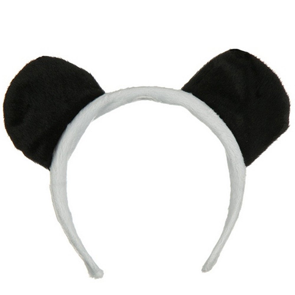 Kids Panda Bear Ears Headband - Adjustable Costume Accessory for Dress Up & Play | Perfect for Halloween, Cosplay, Birthday Parties & Pretend Play