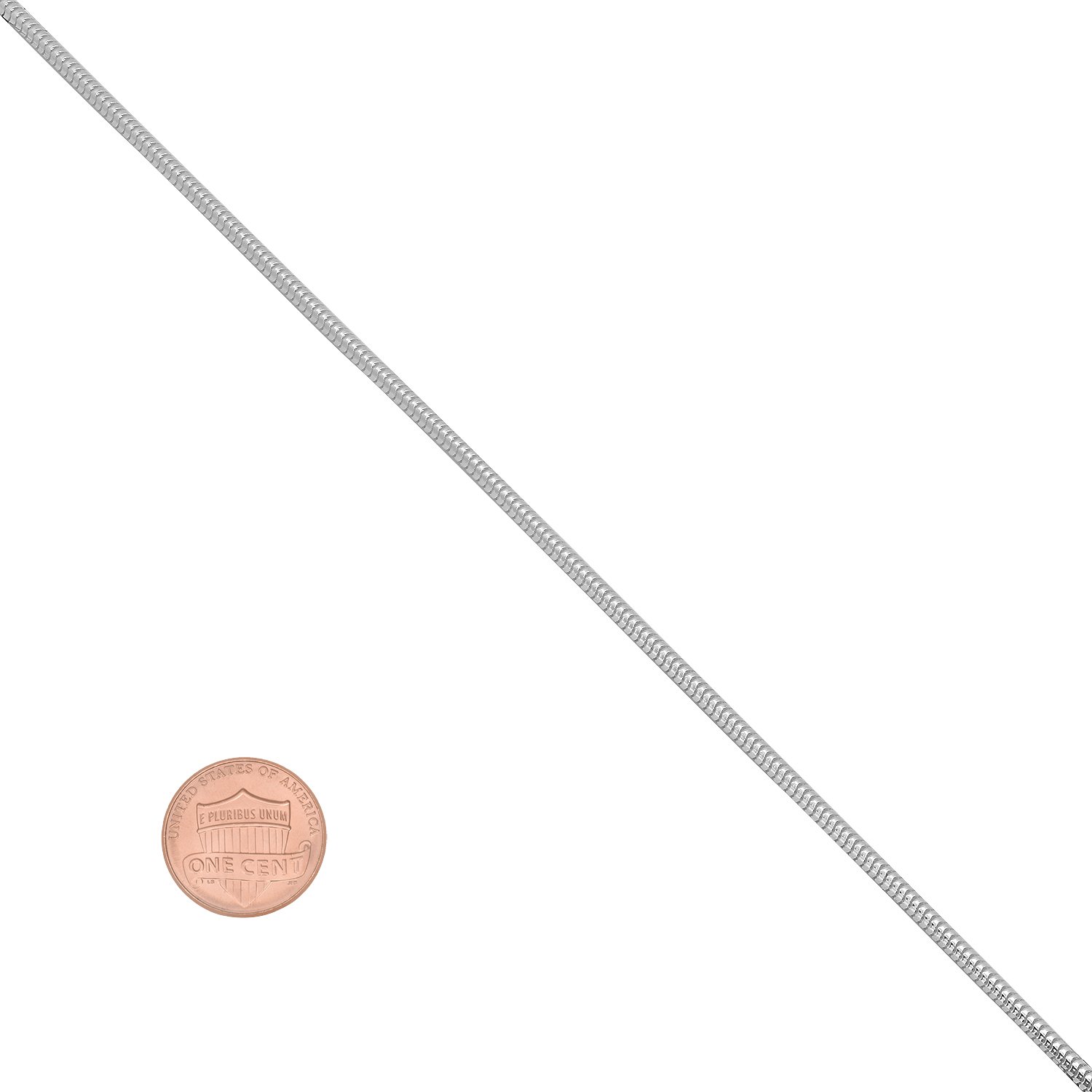 1mm-2mm Solid .925 Sterling Silver Round Snake Chain Anklet 9-10 Inches - Italian Made Jewelry for Women - Perfect for Everyday Wear, Gifts & Special Occasions