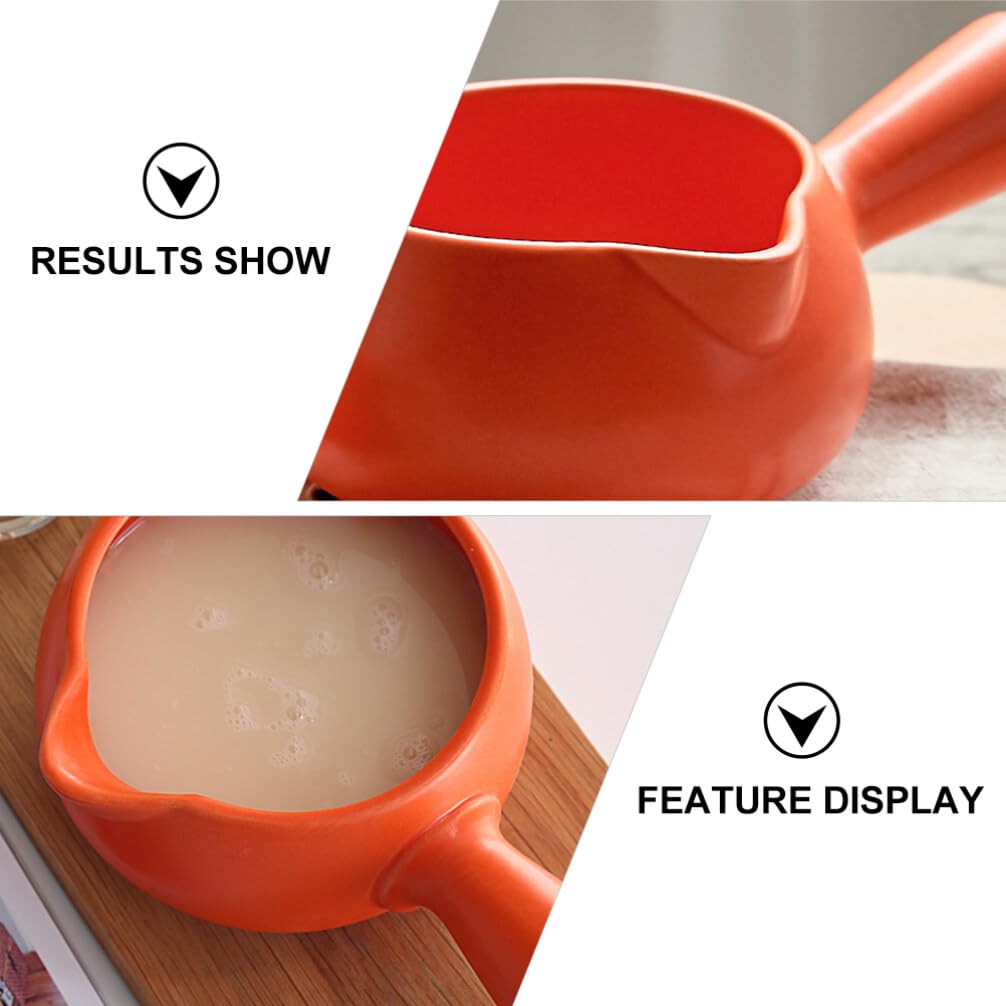Luxshiny 700ml Ceramic Soup Pot - Premium Noodle & Milk Heating Pan, Stovetop & Dishwasher Safe - Perfect for Ramen, Pho, Hot Pot & Family Cooking