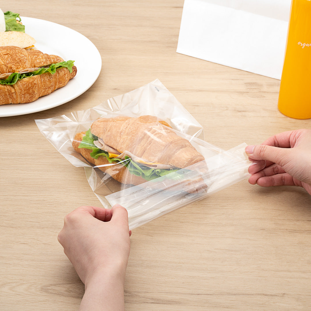 Clear Plastic Self-Sealing Lip & Tape Bags - 10x8 Inches (100 Count) for Food Storage, Crafts & Organization | Resealable Zipper Pouches