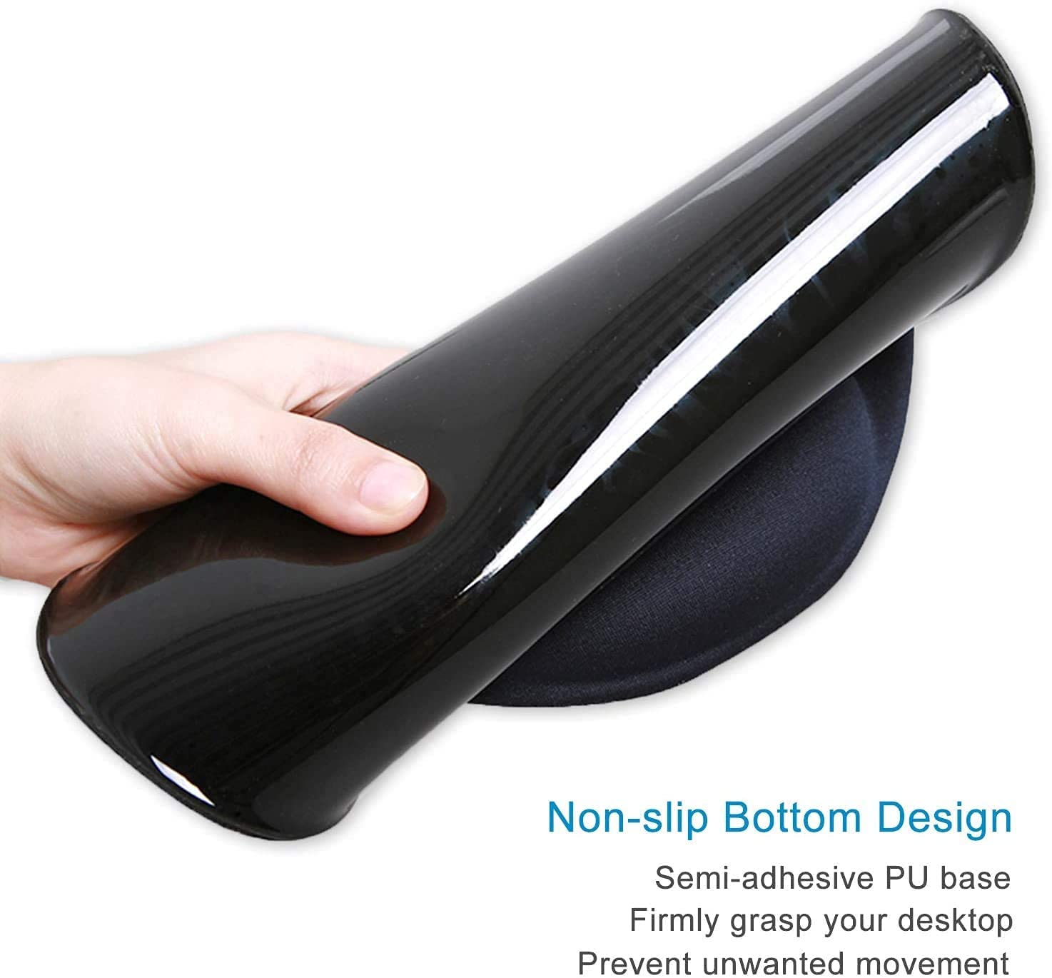 Ergonomic Wrist Mouse Pad with Comfortable Wrist Rest Support - Smooth Cloth Gaming Mouse Pad for Computer, Laptop, Home & Office Use - Perfect for Long Work Hours, Gaming Sessions & Typing (Flower Butterfly Design)