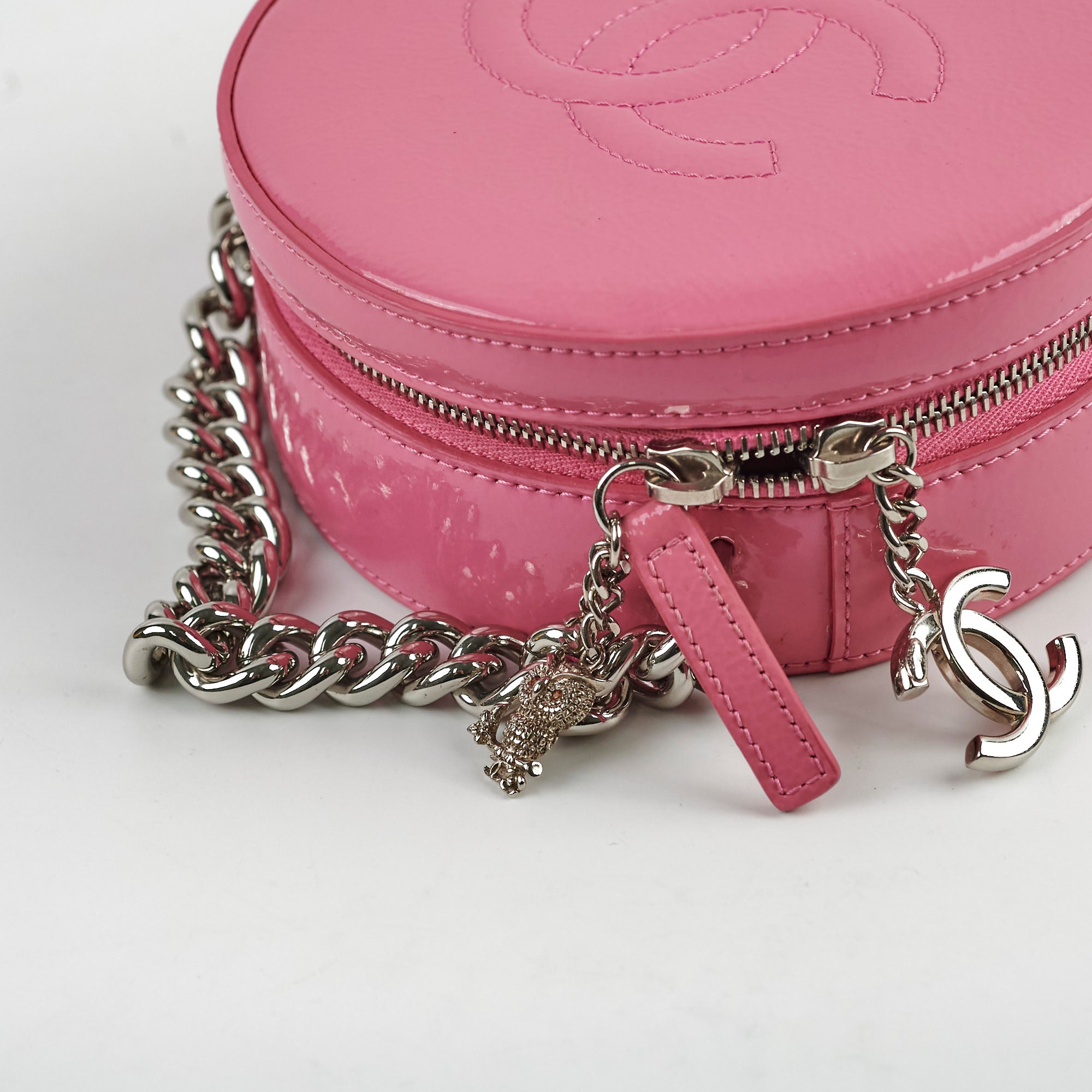 Chanel Patent Leather Round Earth Crossbody Bag in Pink - Elegant Shoulder Bag for Women, Perfect for Parties, Dates, and Everyday Use