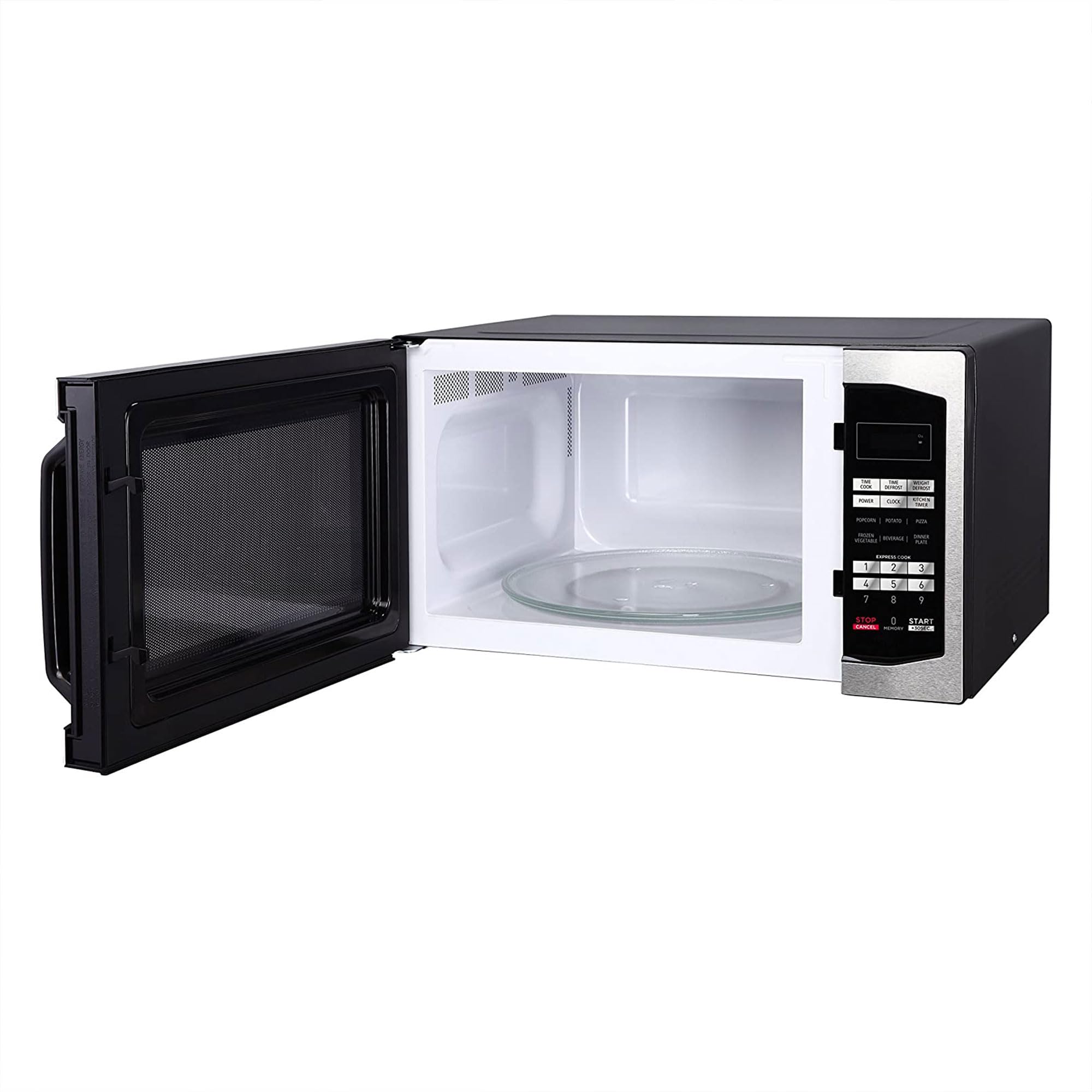 Magic Chef Countertop Microwave Oven - 1100W, 1.6 Cu Ft, Compact & Space-Saving Design, Stainless Steel - Perfect for Small Kitchens, Dorms, Offices & RVs