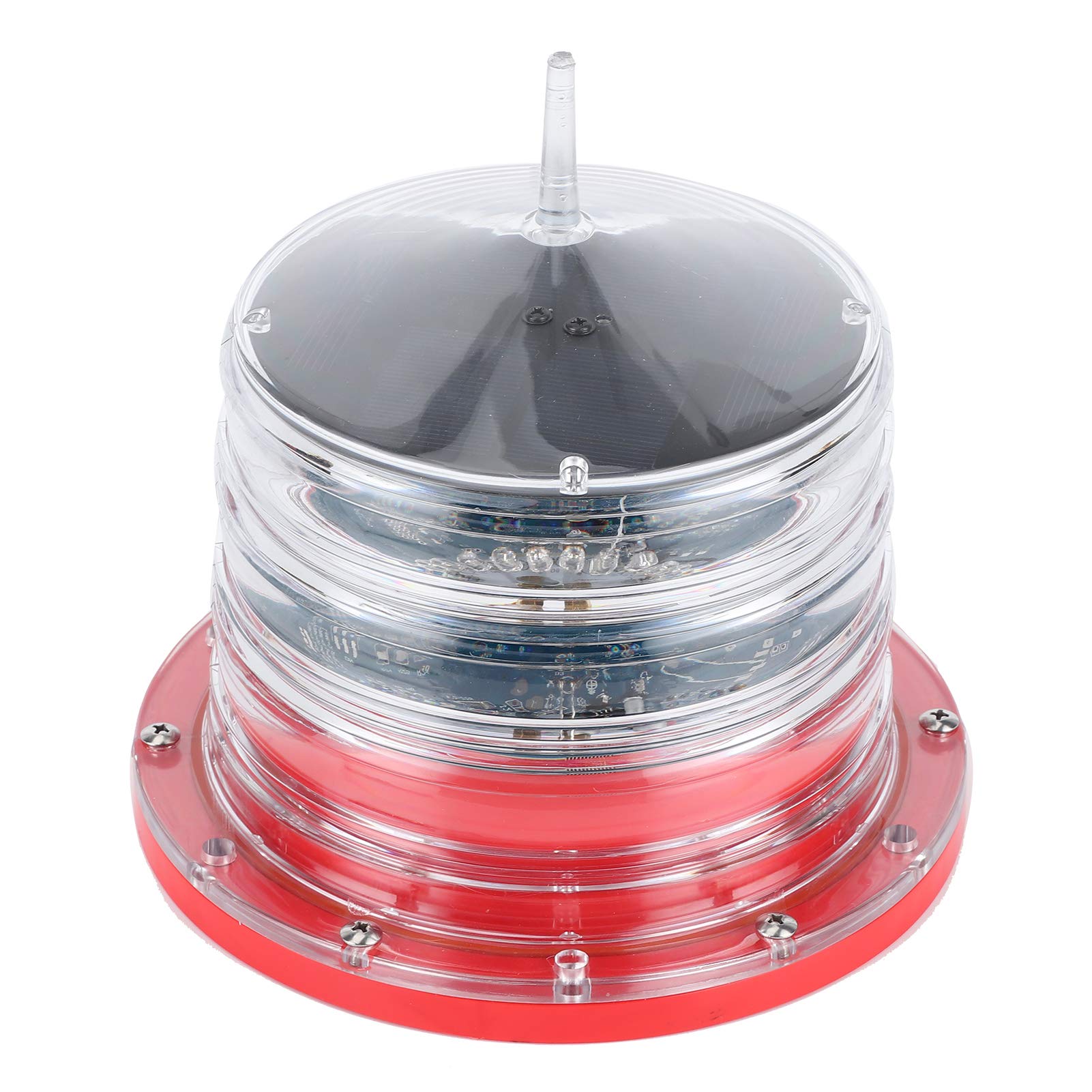 Aramox IP68 Waterproof Solar Powered LED Boat Navigation Light - Floating Marine Beacon for Ships & Boats | Perfect for Night Sailing, Fishing & Water Safety