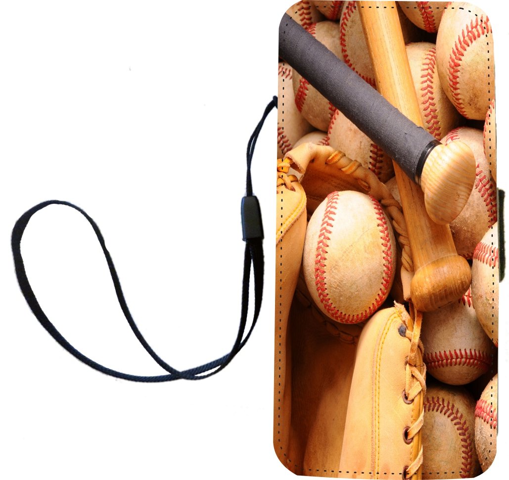 Vintage Baseball iPhone Case for iPhone 5/5s - Magnetic Flap Wallet Design
