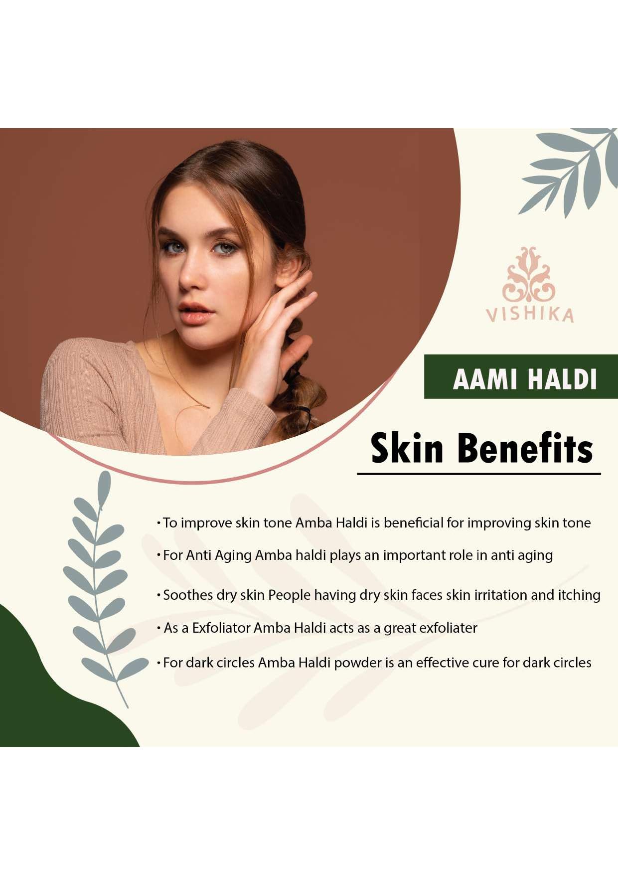 **Aami Haldi Powder Exfoliator – 400g | Kasturi Turmeric & Manjal for Glowing Skin | Natural Face & Body Scrub for Exfoliation & Brightening**    *(Use for DIY skincare, spa treatments, or as a natural brightening scrub for face and body.)*