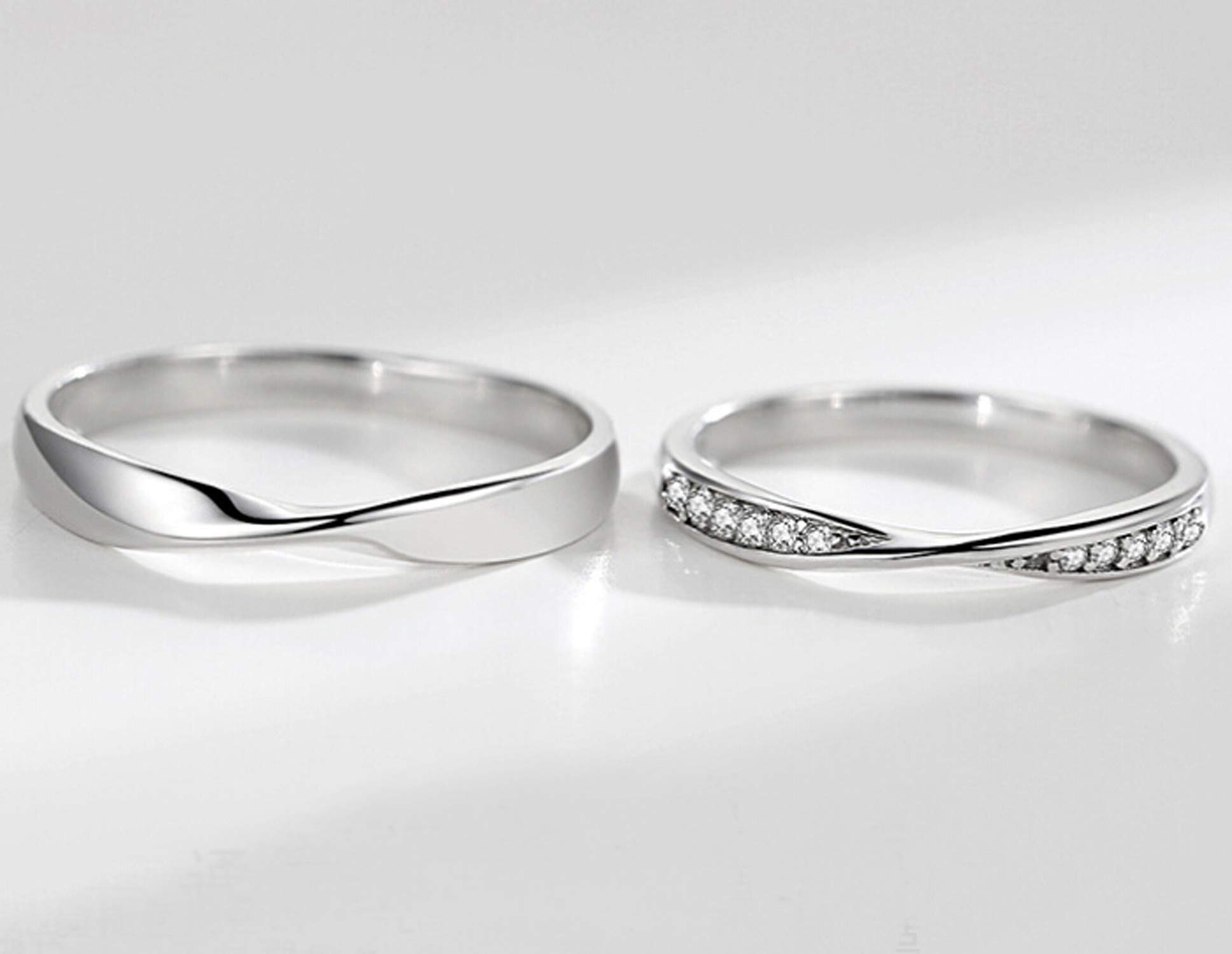 Custom Couple Rings Personalized S925 Sterling Silver Matching Adjustable Rings for Men & Women - Perfect for Anniversaries, Weddings & Romantic Gifts