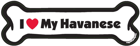 Havanese Bone Magnet - Cute and Durable Dog Toy for Small Breeds | Perfect for Playtime, Training, and Chewing Fun