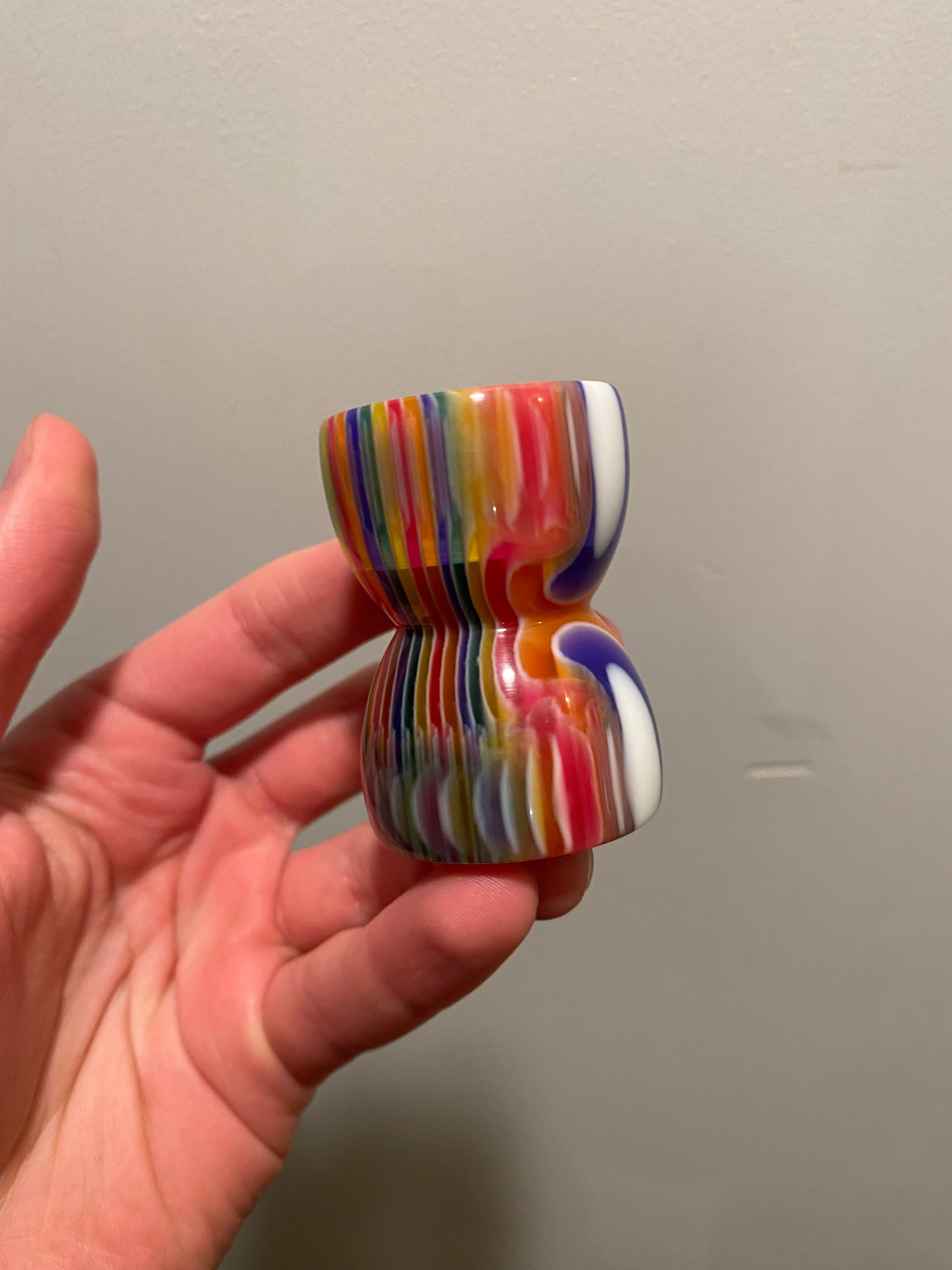 Premium Handcrafted Candy Stripe Shaving Brush Handle - Fits 28mm & 30mm Knots - Perfect for Wet Shaving & Grooming Kits - Factory Second Quality