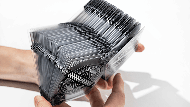 Premium Black Transparent Plastic Playing Cards - Elegant Design for Poker, Magic Tricks & Card Games - Perfect for Parties, Game Nights & Professional Performances