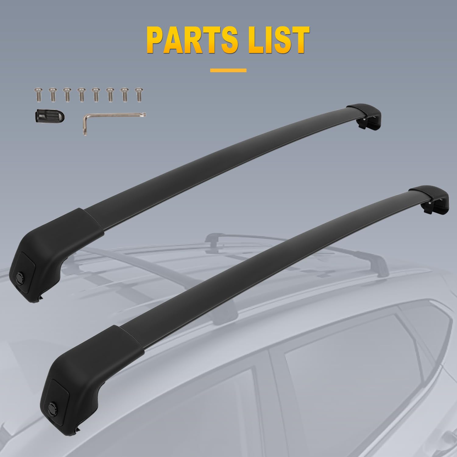 OCPTY Roof Rack Cross Bars for Hyundai Tucson 2016-2021 - Heavy Duty Luggage Racks & Rooftop Cargo Carrier | Perfect for Kayak, Canoe, Bike, Snowboard & Ski Transport | SUV Accessories for Outdoor Adventures & Road Trips