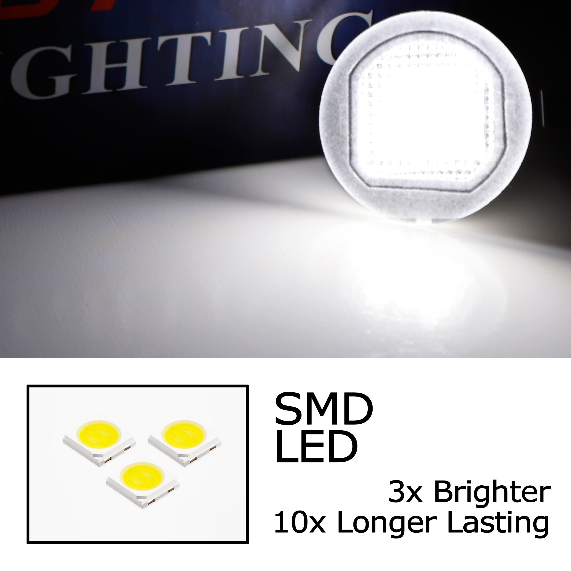 18 SMD Full LED Under Mirror Puddle Lights for Chevy Silverado Suburban & Sierra - Waterproof Door Step Lights for Nighttime Safety and Style