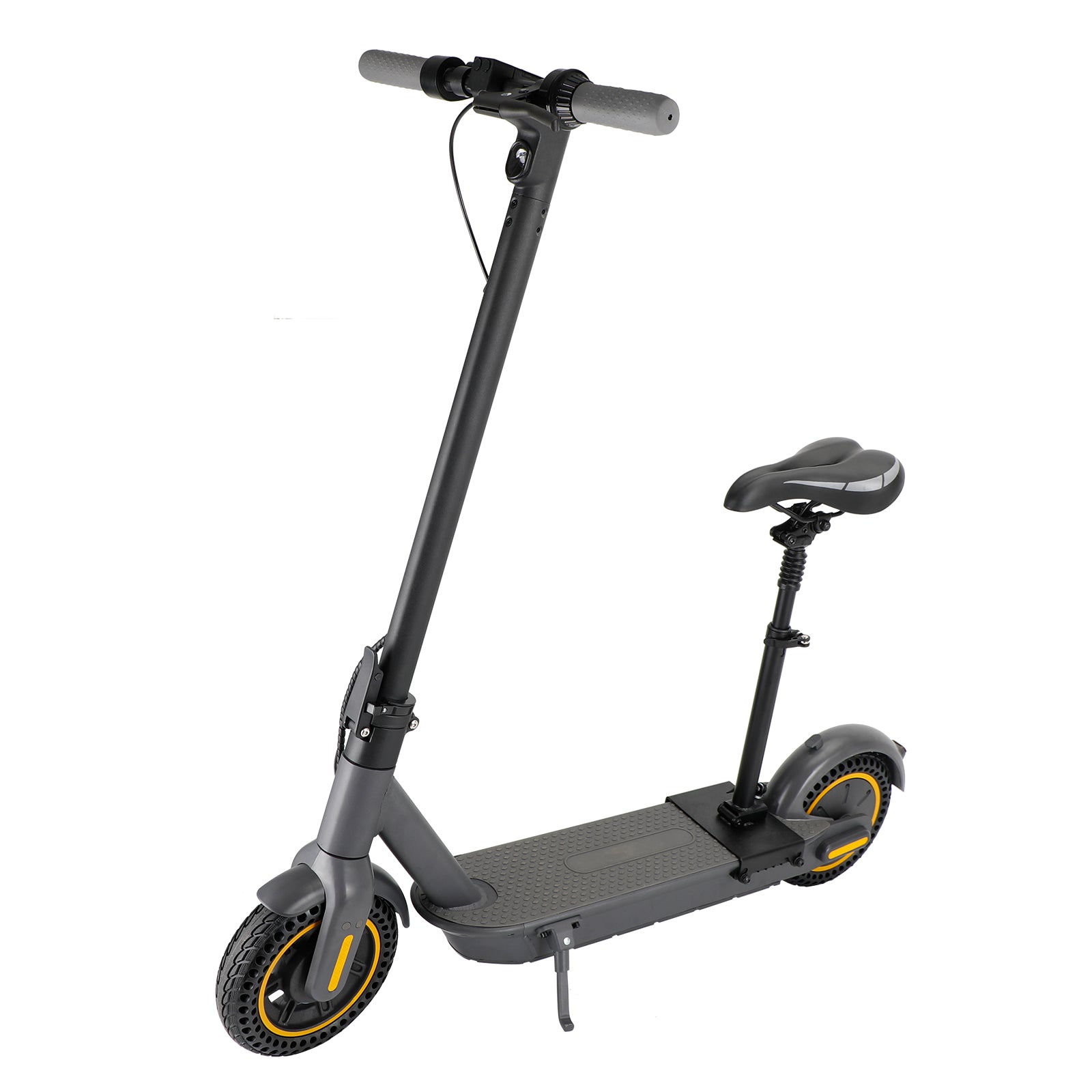 10 MAX Electric Scooter with Seat - 500W Motor & 10AH Long Range Battery (60KM Commute) - Perfect for Urban Travel, Campus Commuting & Last-Mile Transportation