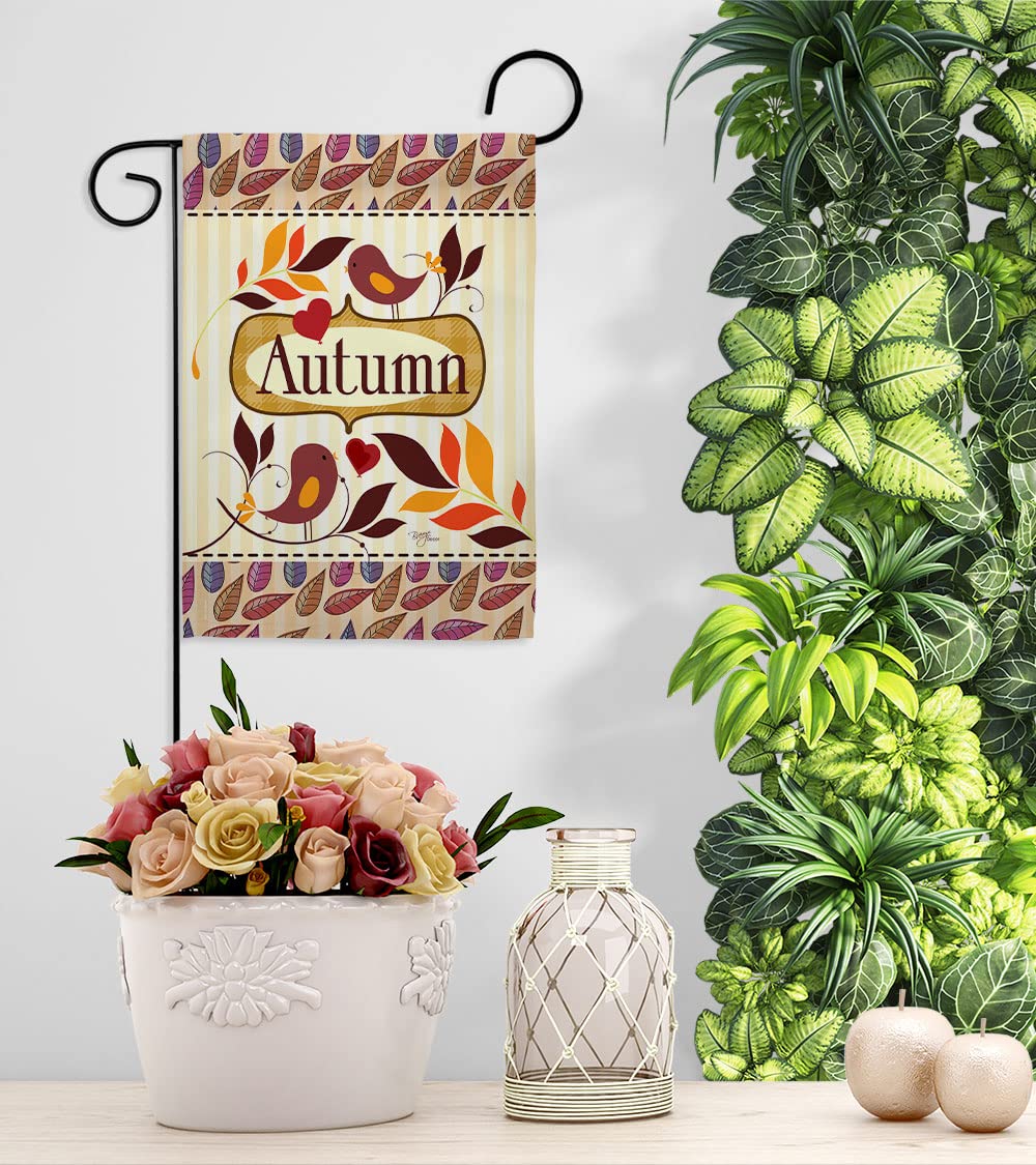 Breeze Decor Fall Harvest Garden Flag - 13x18.5in for Outdoor Decor