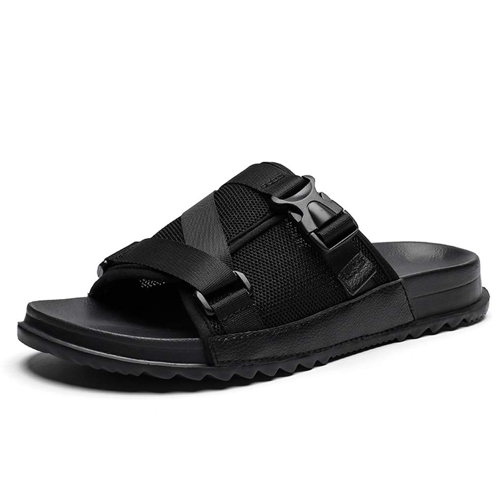 **Men's Summer Slides - Soft Indoor/Outdoor Slippers for Home, Bedroom & Casual Wear - Comfortable Sleepers & House Shoes (Size 8) - Perfect for Lounging, Travel & Relaxation**
