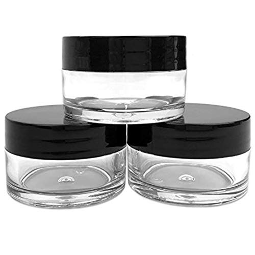Beauticom 20g/20ml Clear Acrylic Round Jars with Black Lids - 936 Pieces Bulk Set for Lip Balm, Cream, Makeup, Cosmetics, Samples & Ointments | Perfect for DIY Beauty Products, Travel Containers & Small Batch Packaging