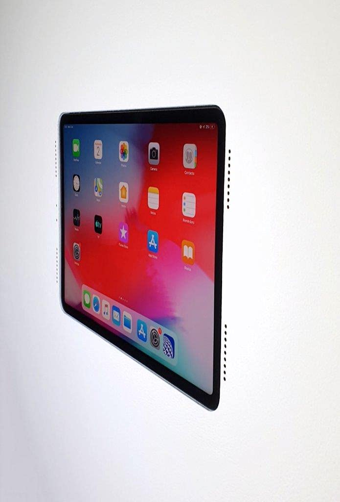 Invisible Flush Mount for iPad Air 4th Gen (2020) with Grills - Secure Wall Mounting Bracket for Home & Office Use