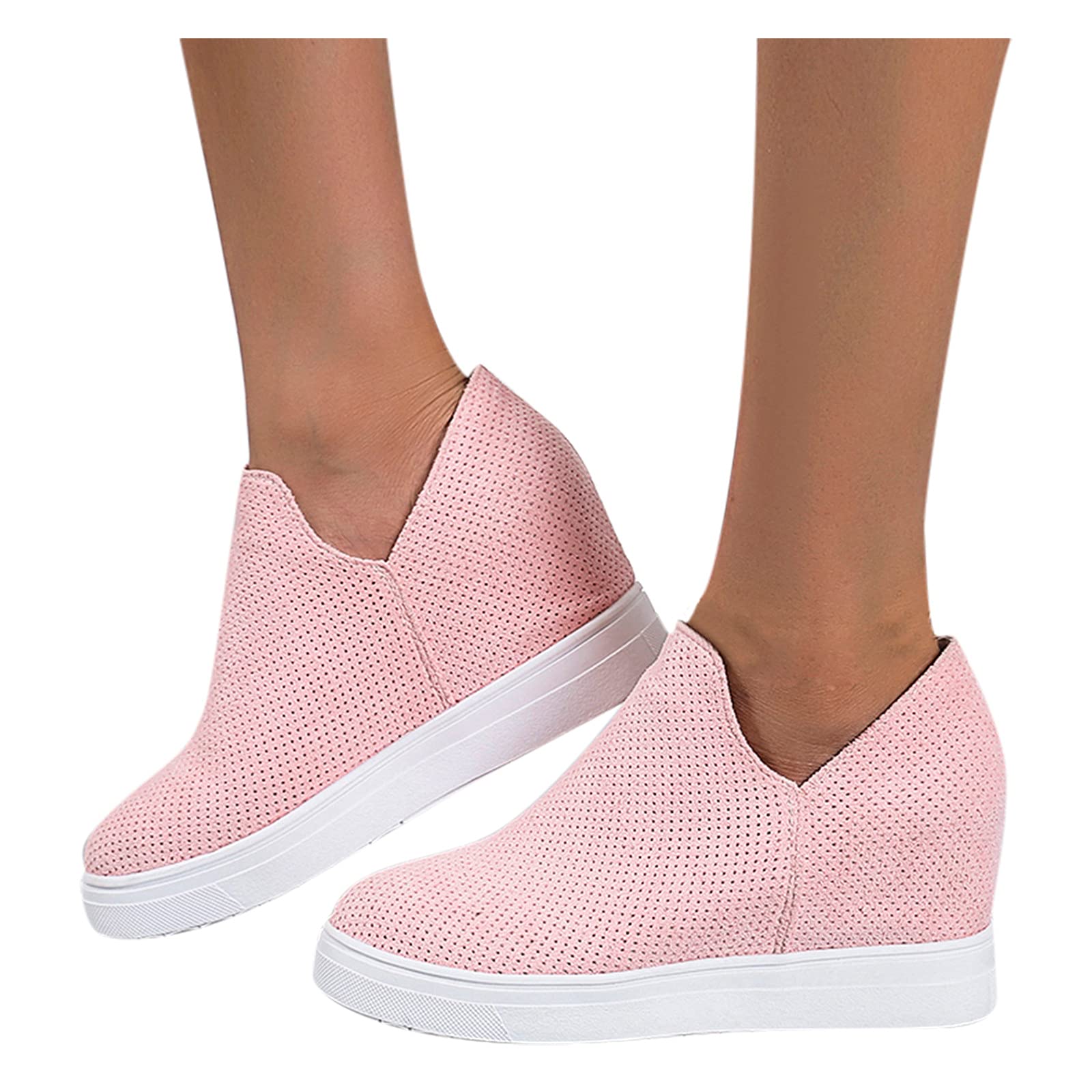Women's White Leather Hiking Shoes - Lightweight Summer Trainers for Trekking, Walking & Fitness | Elegant Chic Design for Outdoor Adventures & Casual Wear