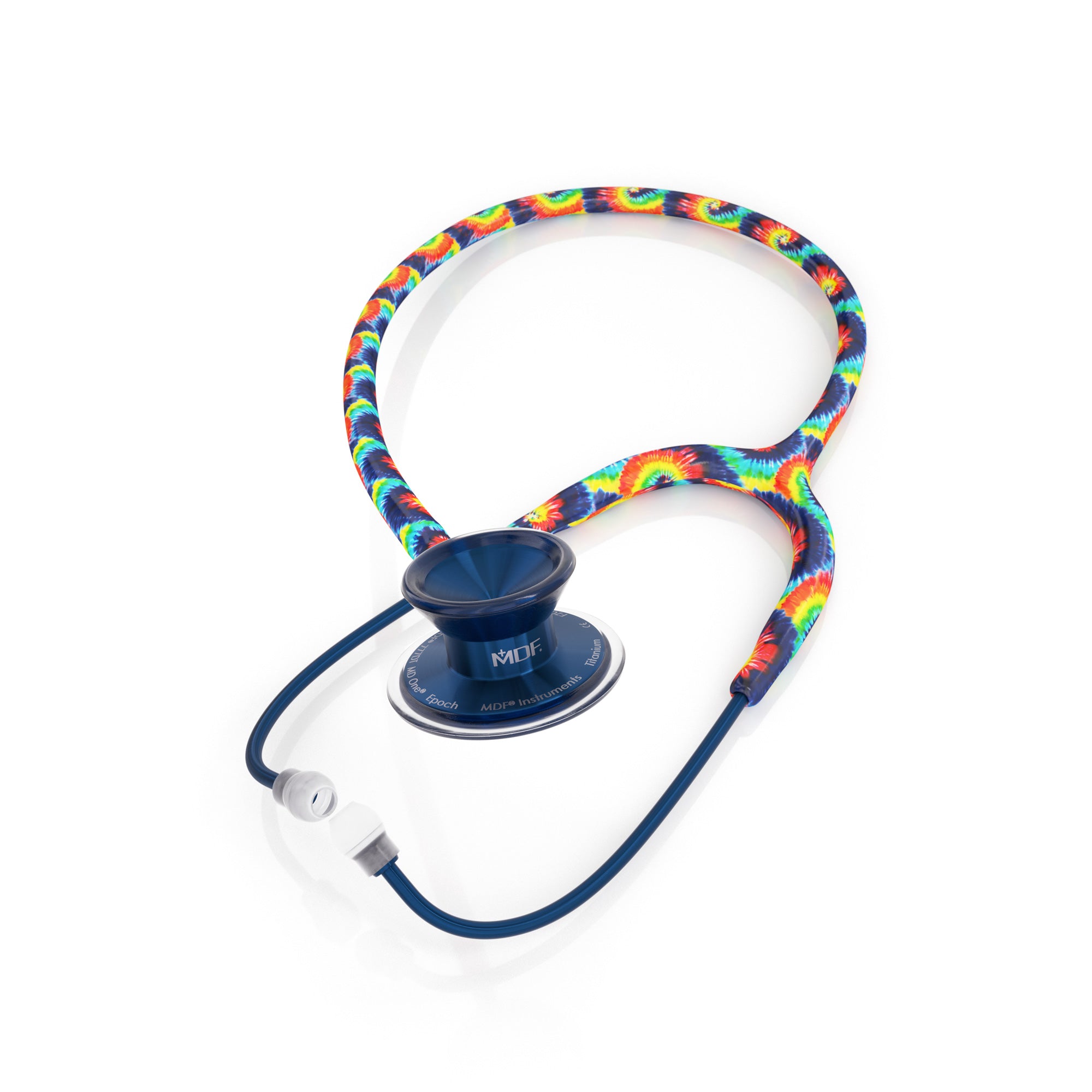 MD One® Epoch® Titanium Adult Stethoscope - Premium Tie Dye/Capridium Finish for Medical Professionals | Ideal for Doctors, Nurses & Healthcare Workers in Hospitals & Clinics