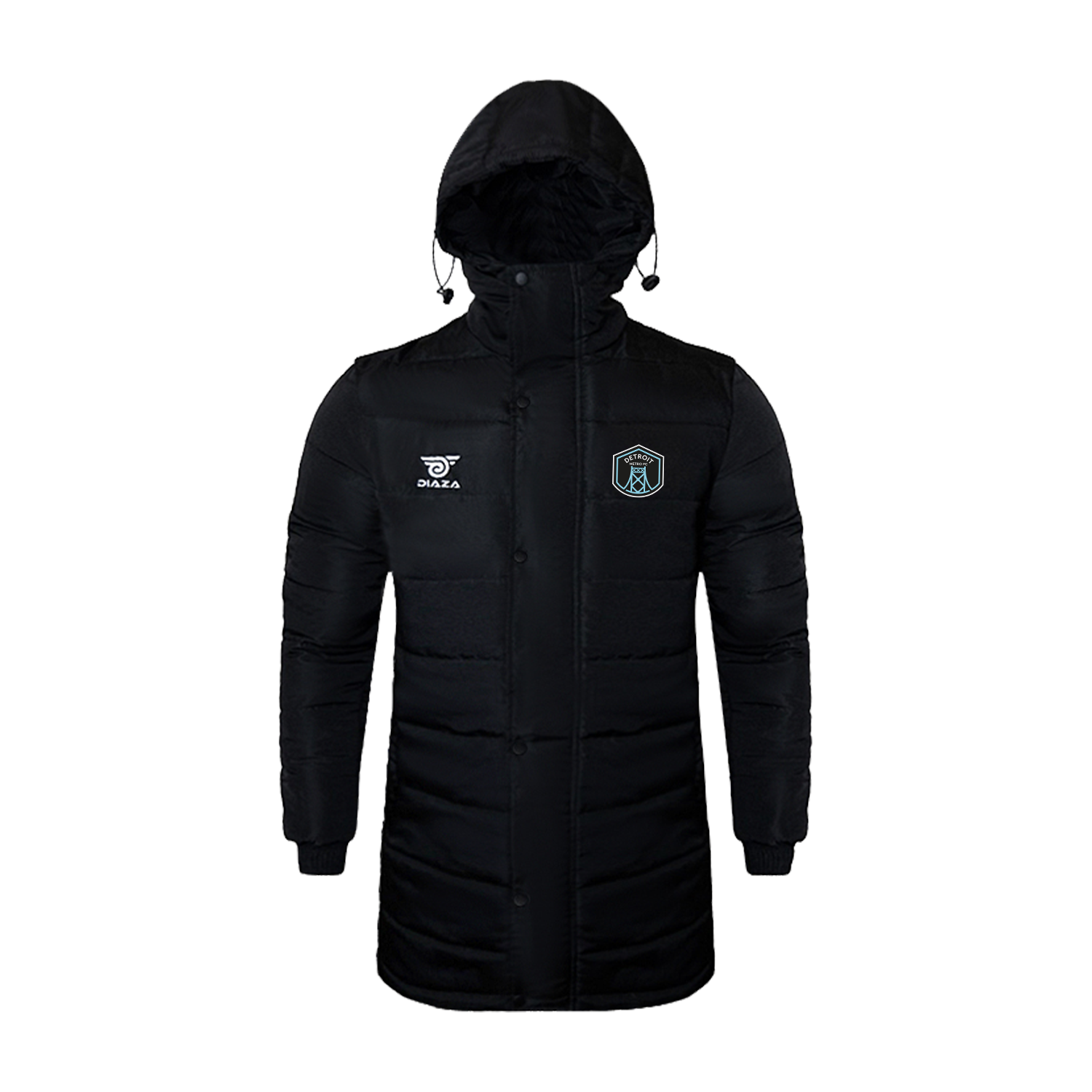 Detroit Metro FC Polar Winter Jacket for Men & Women - Insulated Waterproof Windproof Cold Weather Coat for Outdoor Activities, Snowboarding, Skiing, and Hiking